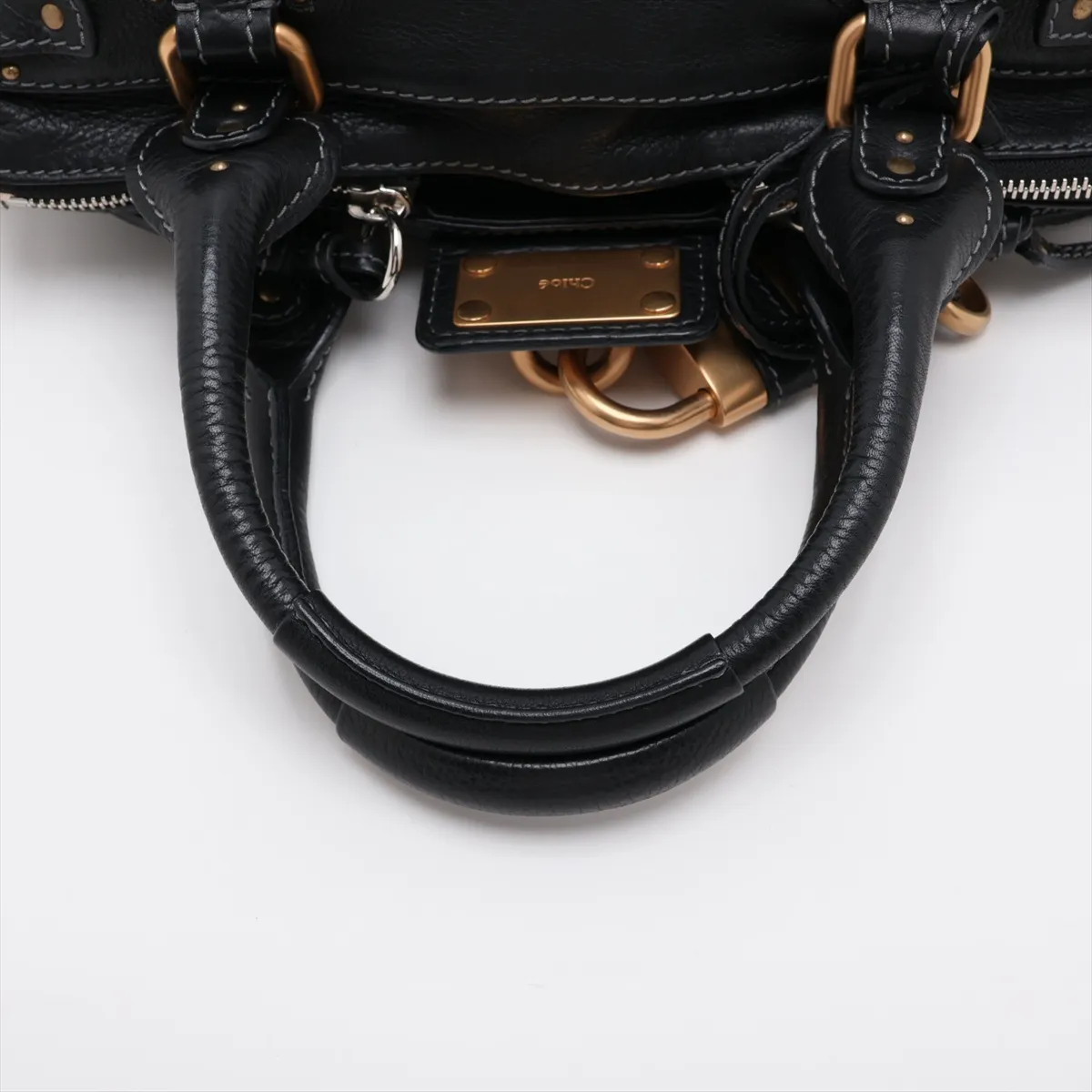 Paddington Leather Handbag, Black — view 5
