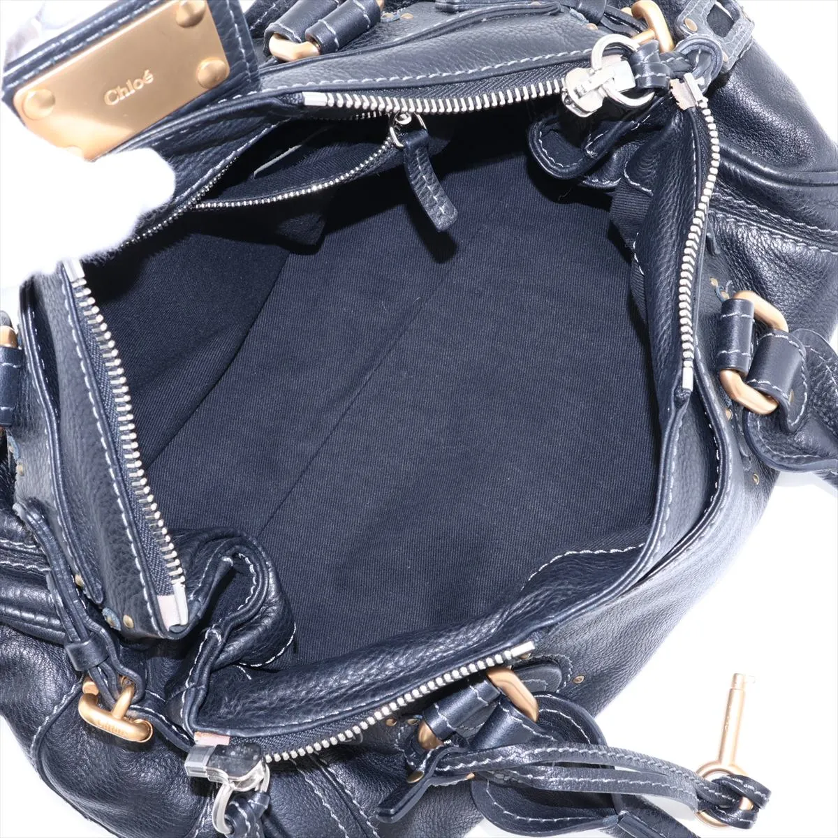 Paddington Leather Handbag, Black — view 7