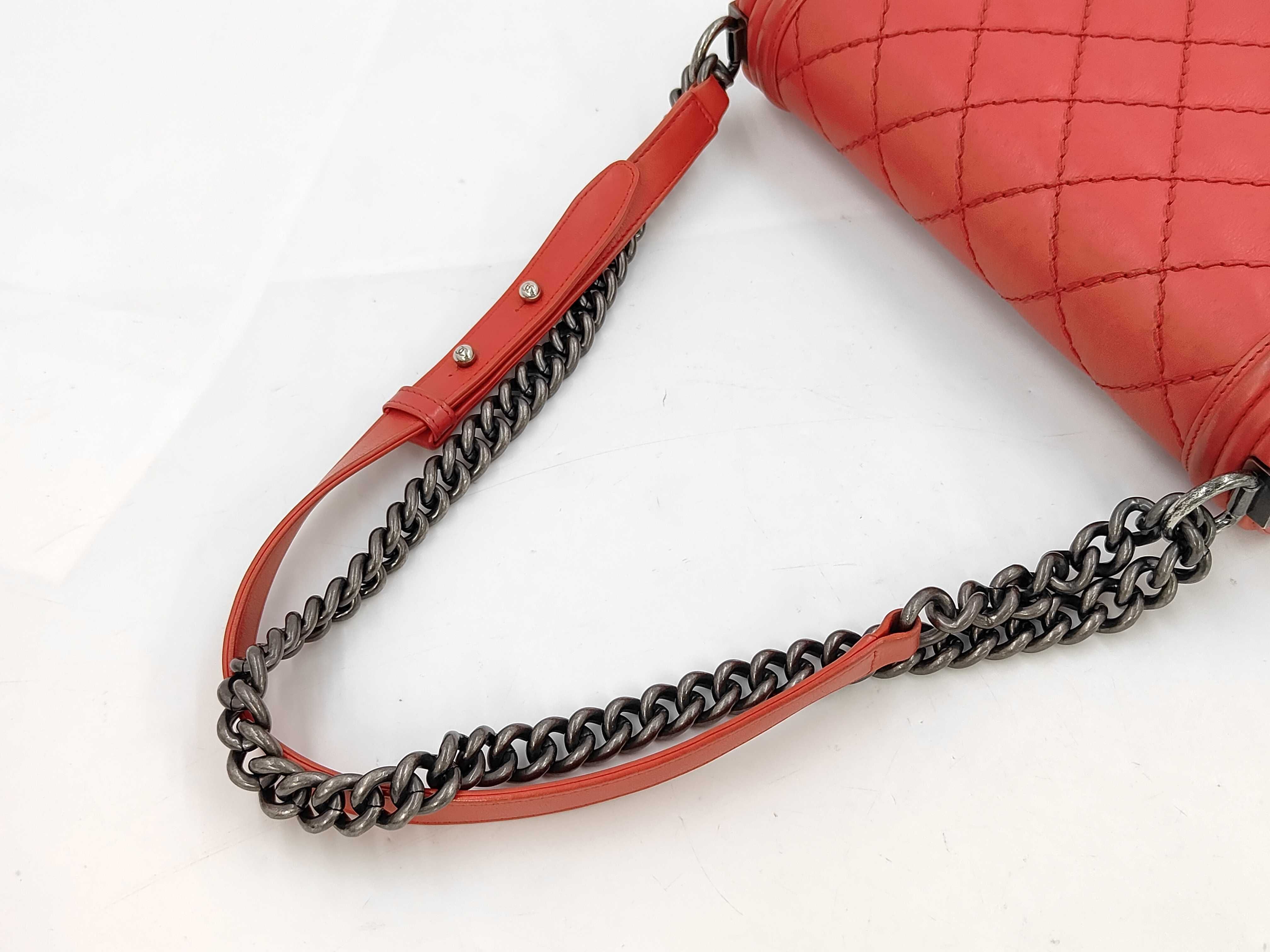Boy Chanel Calfskin Chain Shoulder Bag — view 5