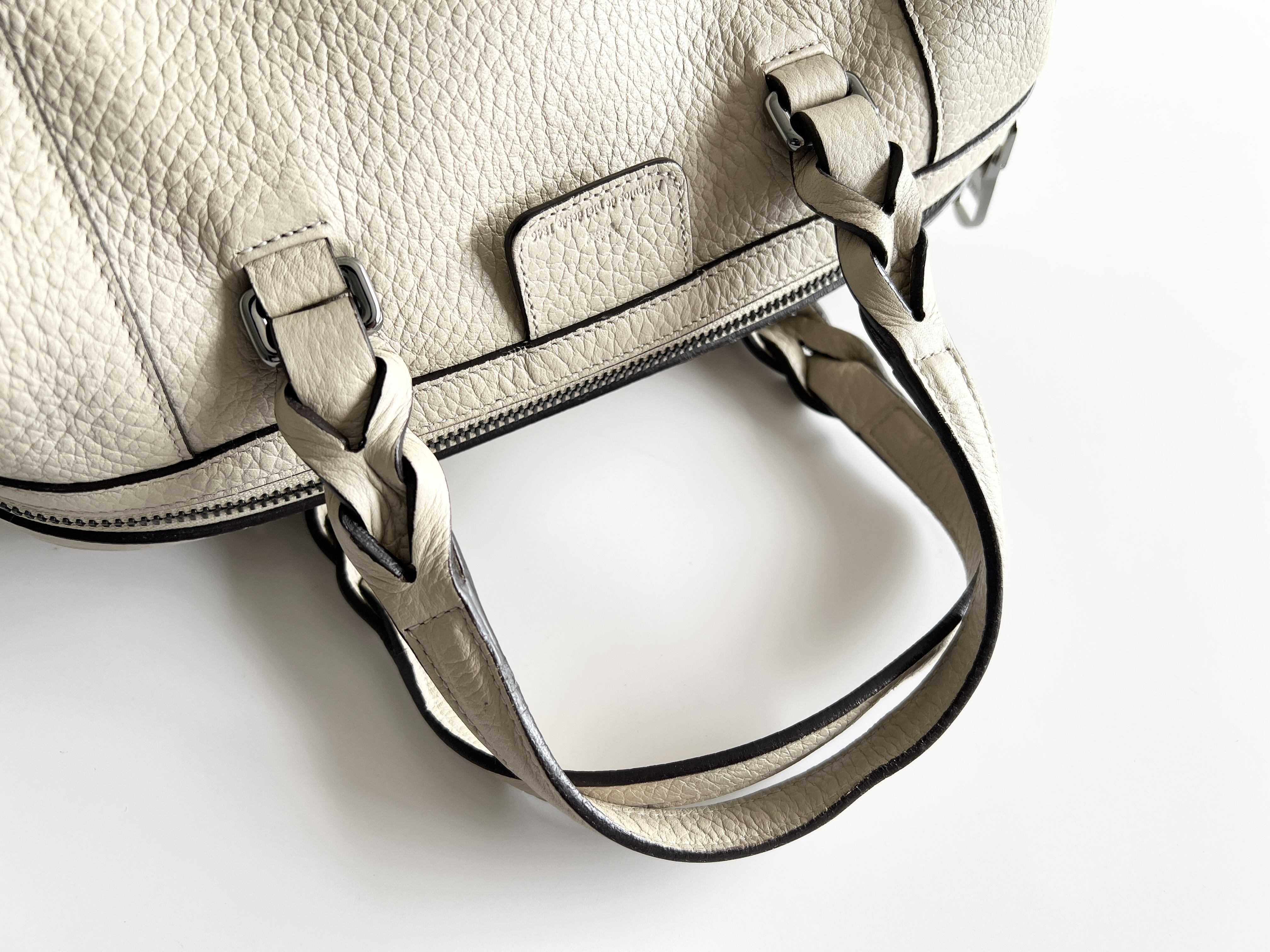 Fusta 25 Anagram Leather Mini Boston Bag Handbag — view 3