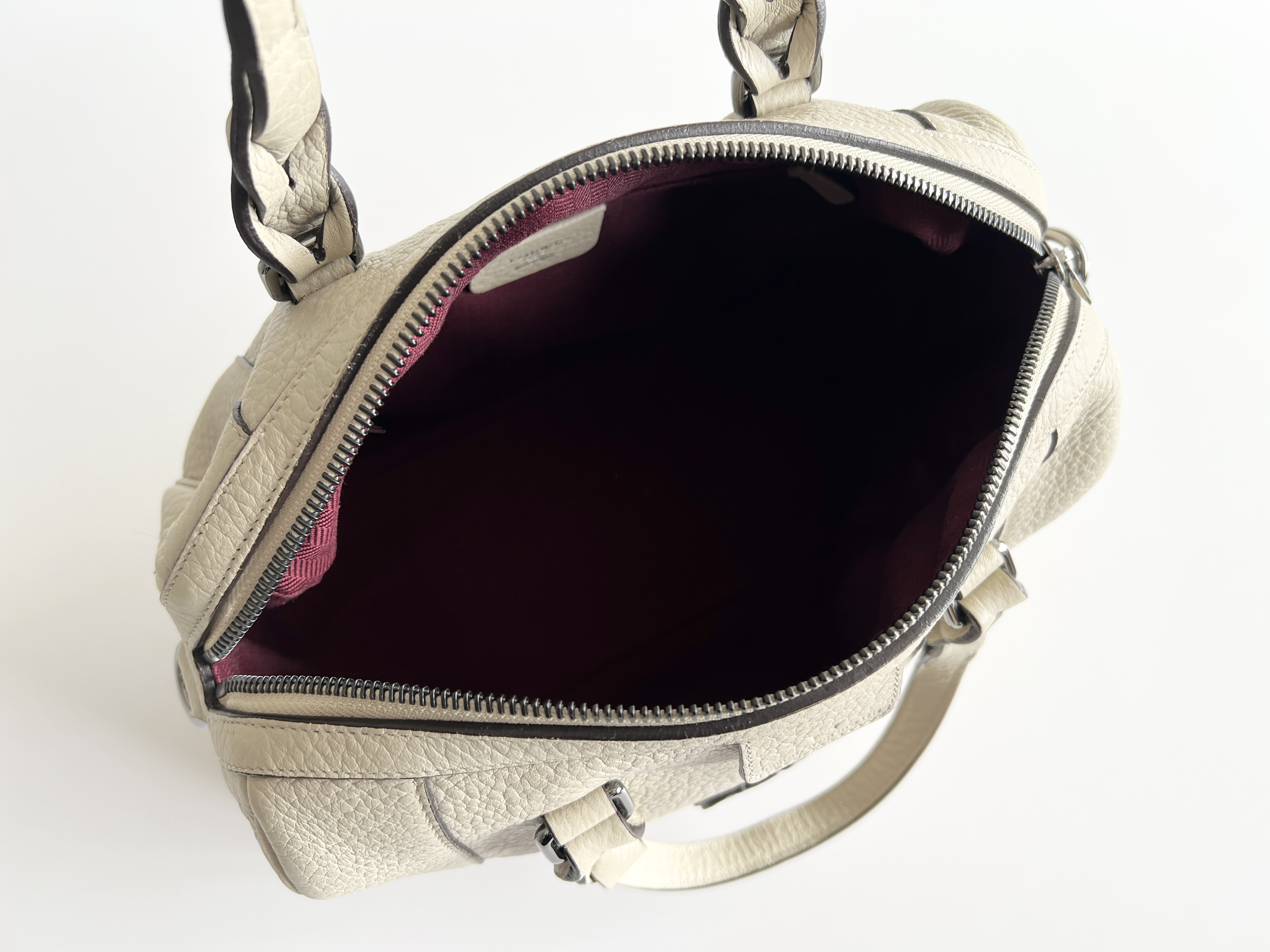 Fusta 25 Anagram Leather Mini Boston Bag Handbag — view 4