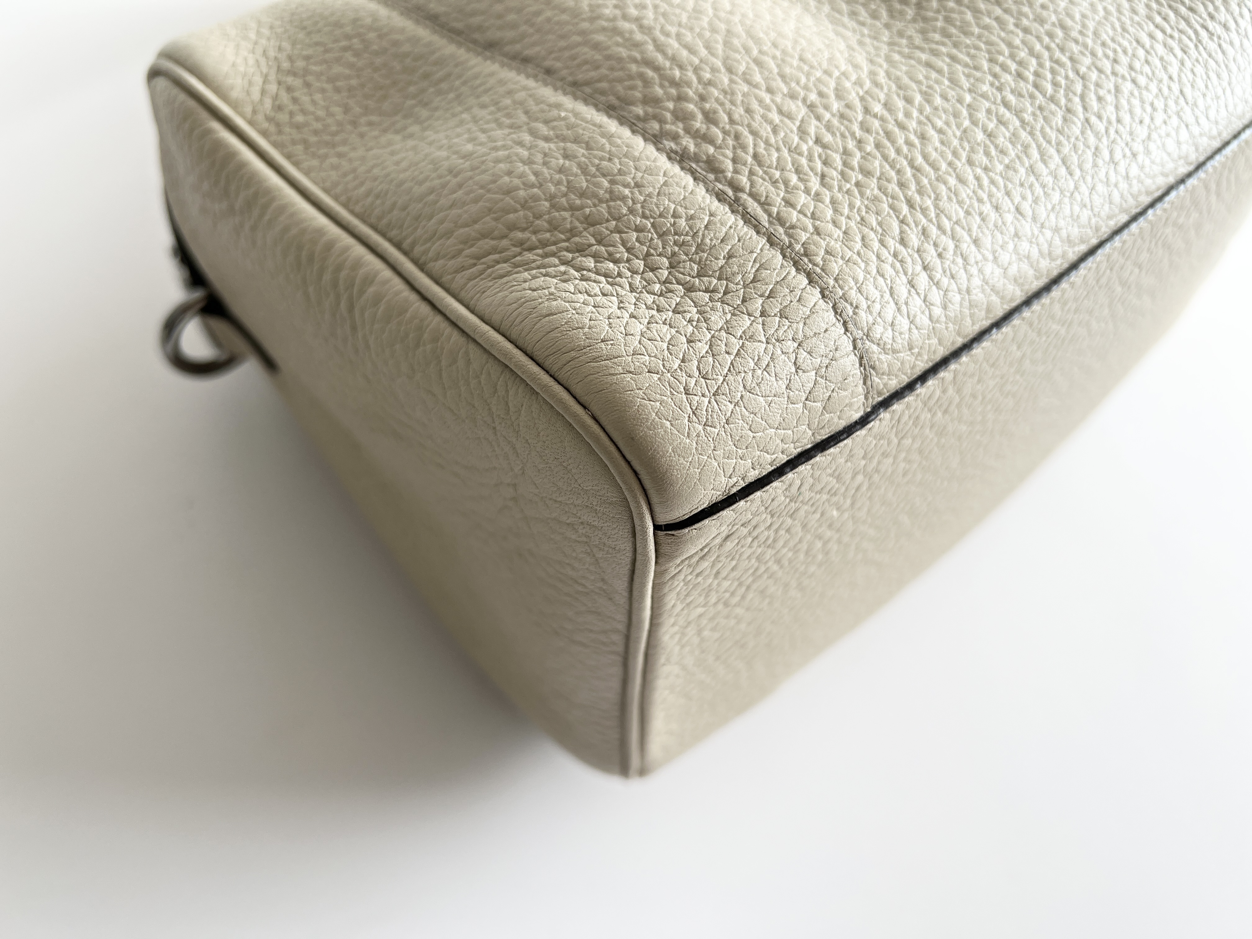 Fusta 25 Anagram Leather Mini Boston Bag Handbag — view 9
