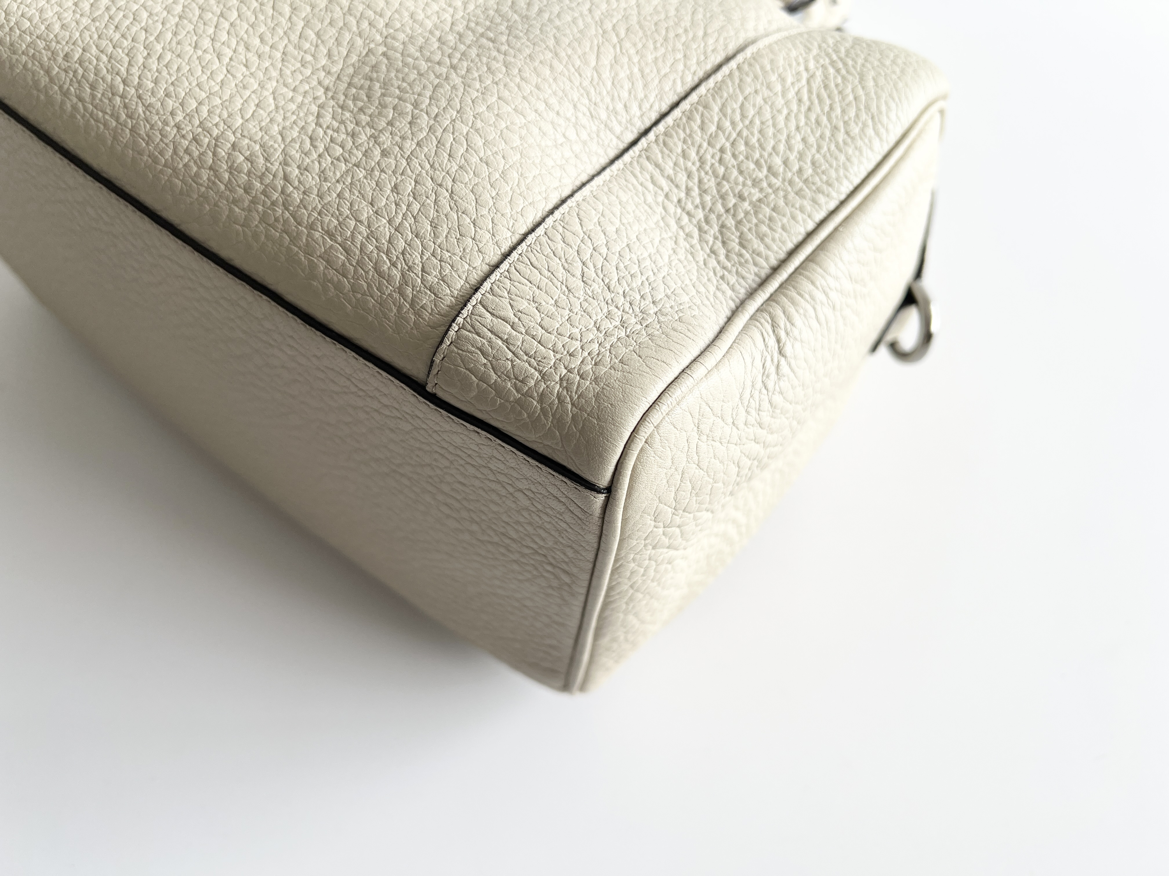 Fusta 25 Anagram Leather Mini Boston Bag Handbag — view 10