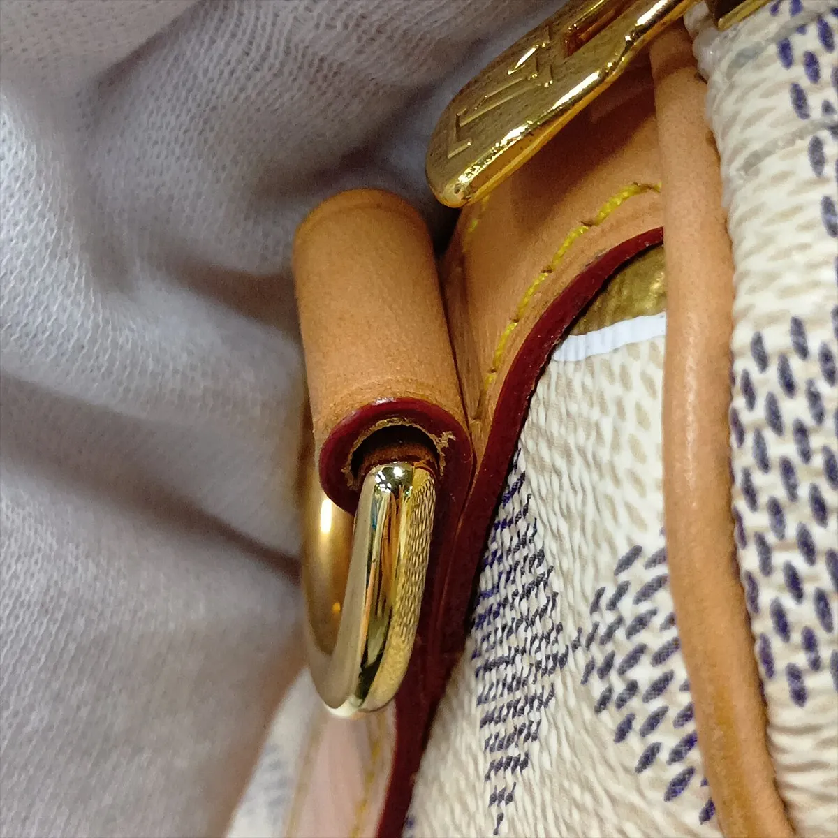 Damier Azur Nautical Speedy Bandoulière 25 N40473 White (RFID detected) — view 13