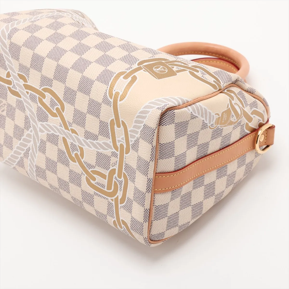 Damier Azur Nautical Speedy Bandoulière 25 N40473 White (RFID detected) — view 3
