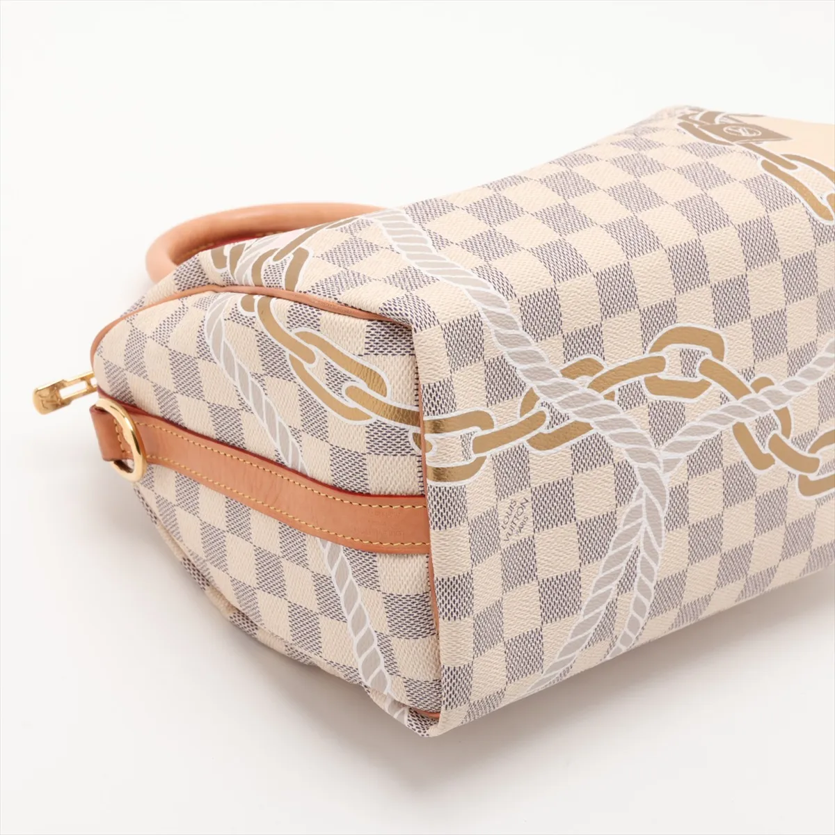 Damier Azur Nautical Speedy Bandoulière 25 N40473 White (RFID detected) — view 4
