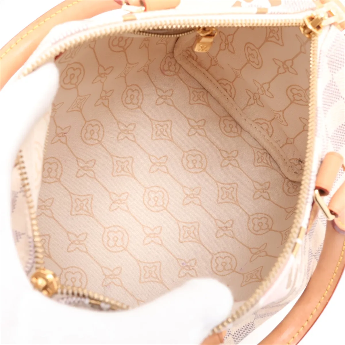 Damier Azur Nautical Speedy Bandoulière 25 N40473 White (RFID detected) — view 8