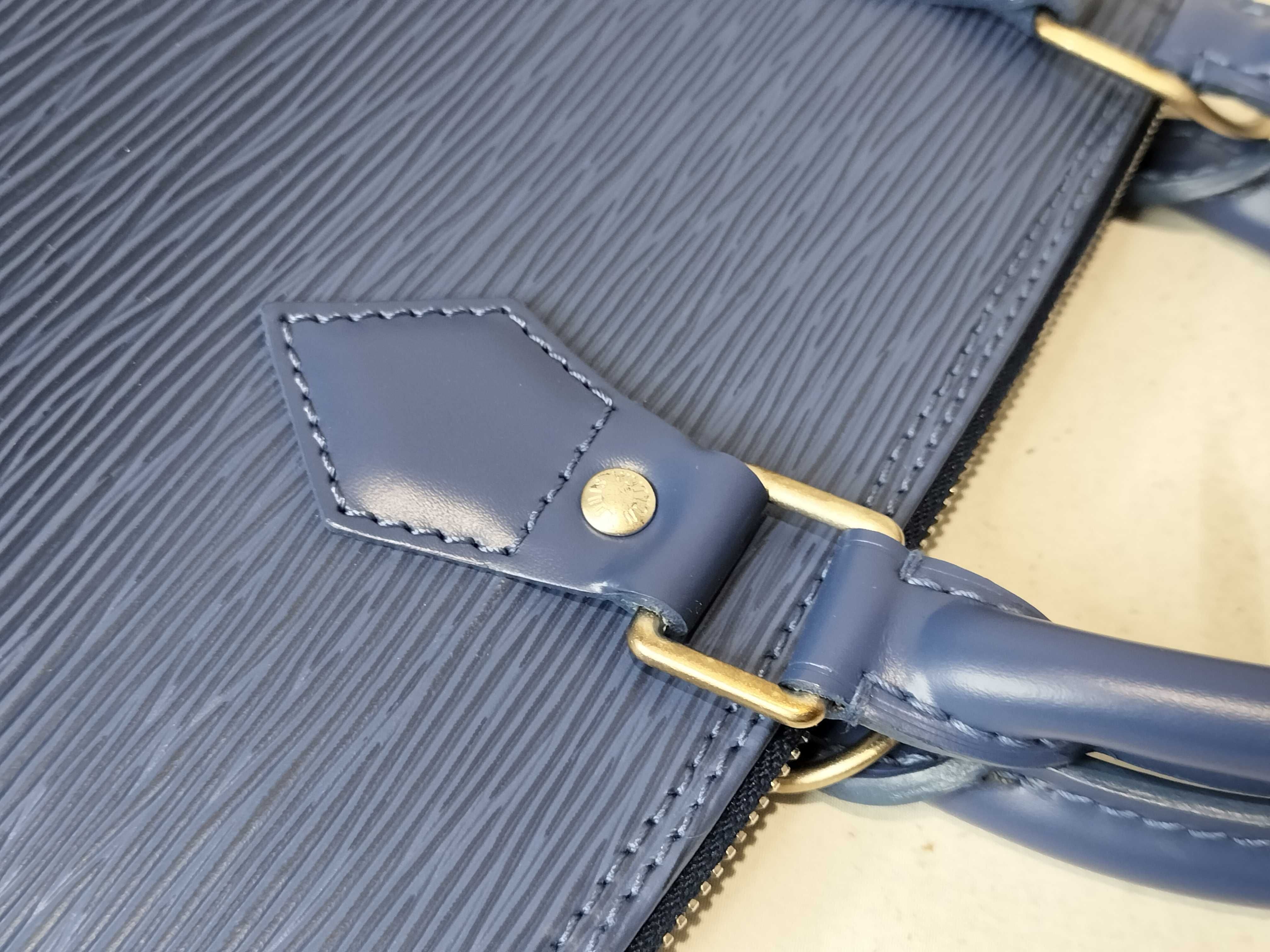 Epi Alma PM Handbag with Padlock — view 5