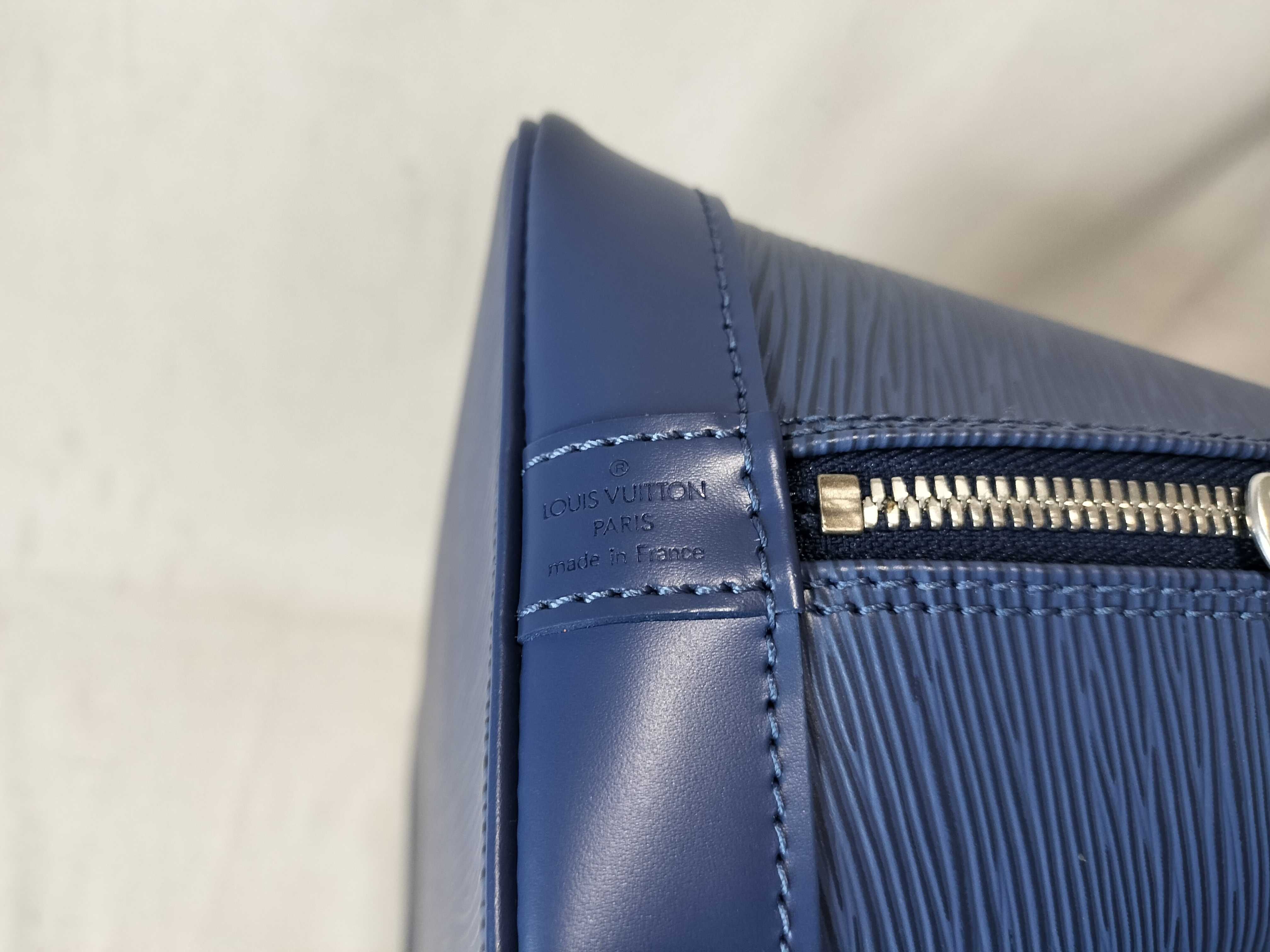 Epi Alma PM Handbag with Padlock — view 9