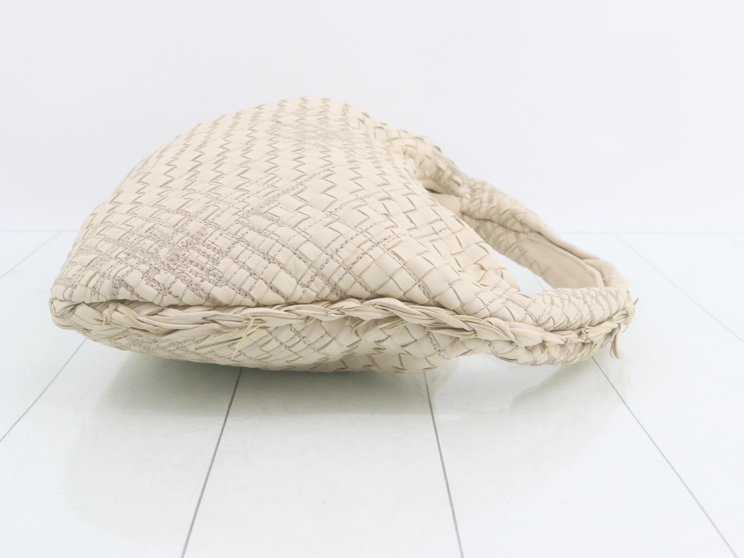 Intrecciato Hobo One-Shoulder Bag — view 3