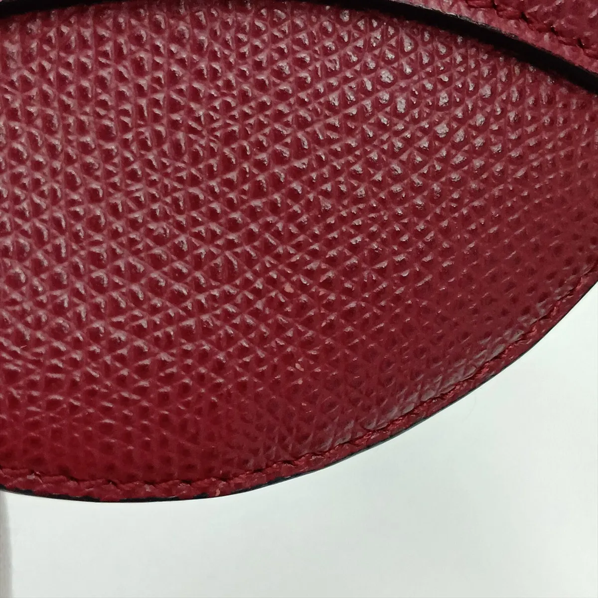 Saddle Bag Leather Handbag Bordeaux — view 12