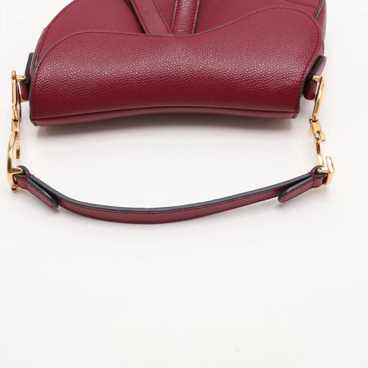 Saddle Bag Leather Handbag Bordeaux — view 5