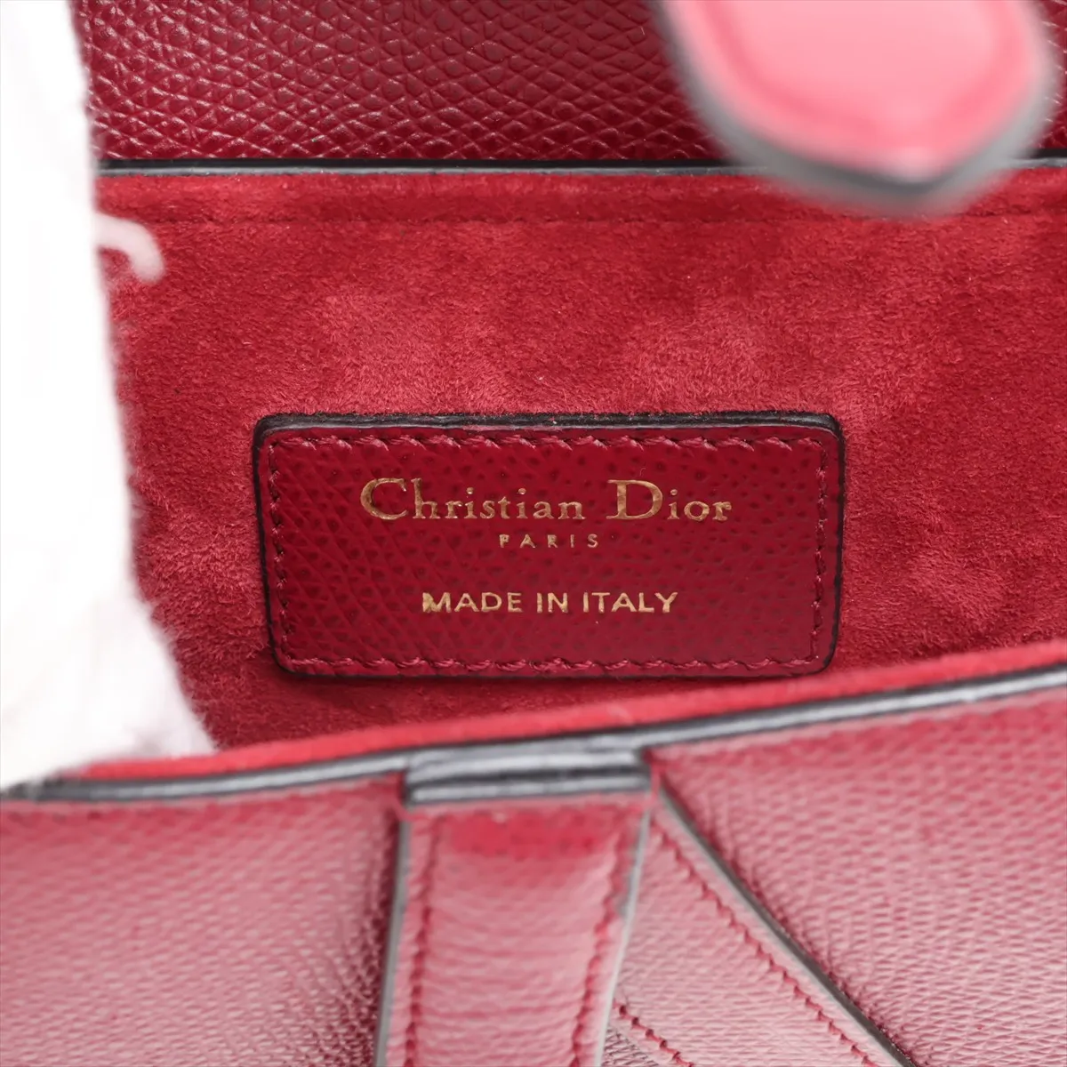 Saddle Bag Leather Handbag Bordeaux — view 9