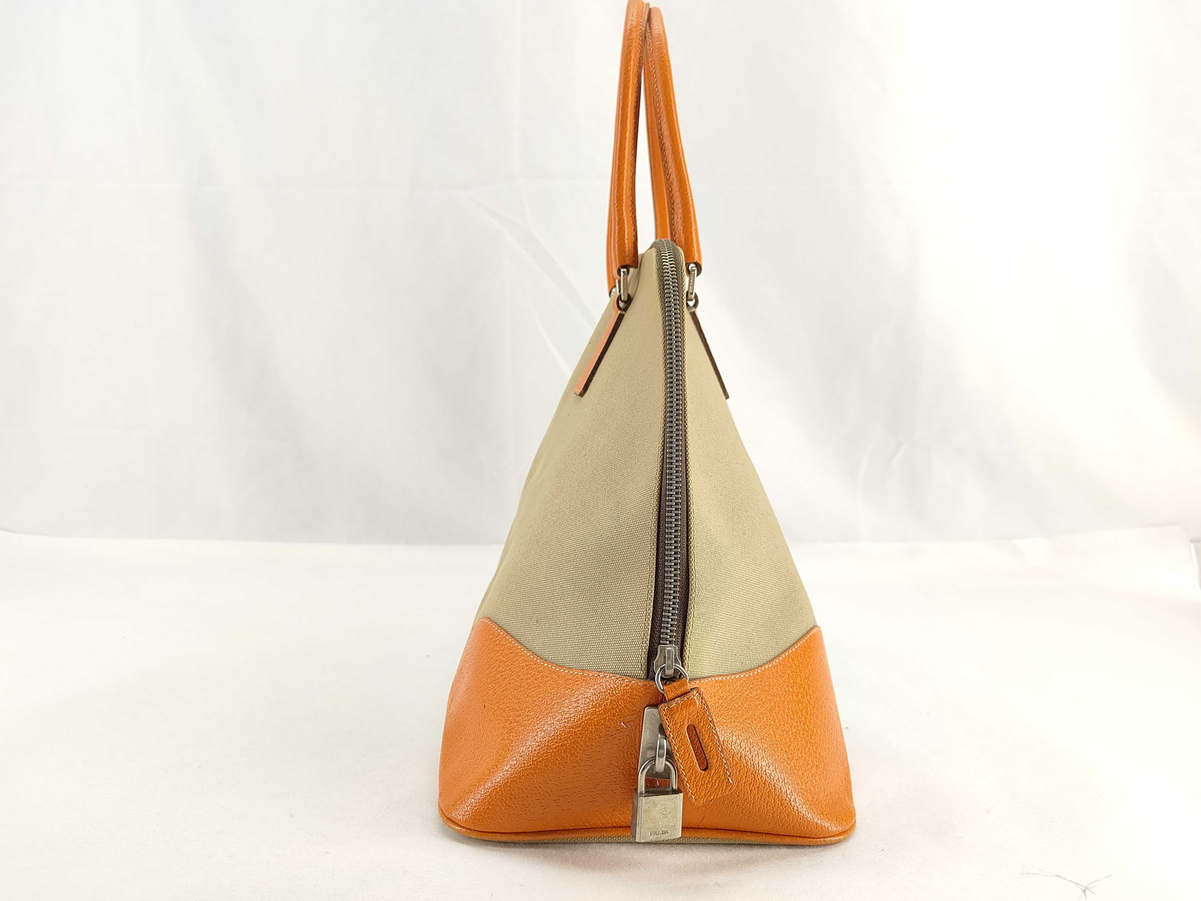tote bag with triangular logo and key design, handbag. — view 3