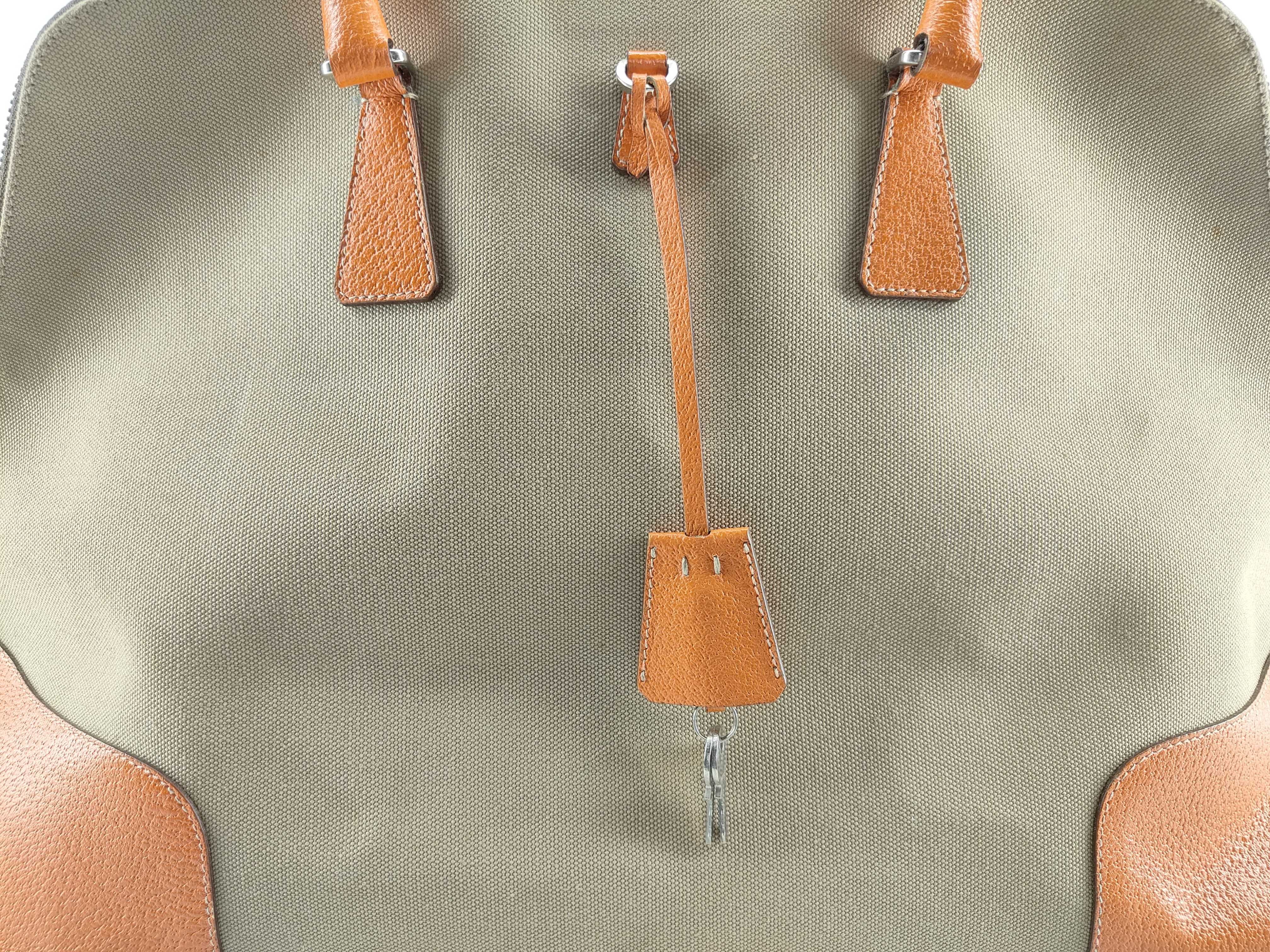 tote bag with triangular logo and key design, handbag. — view 10