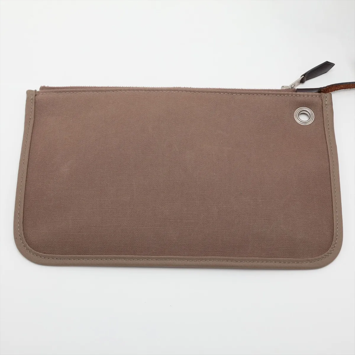 Herbag Zip PM Toile Officier x Vache Hunter Brown Silver Hardware T:2015 — view 12