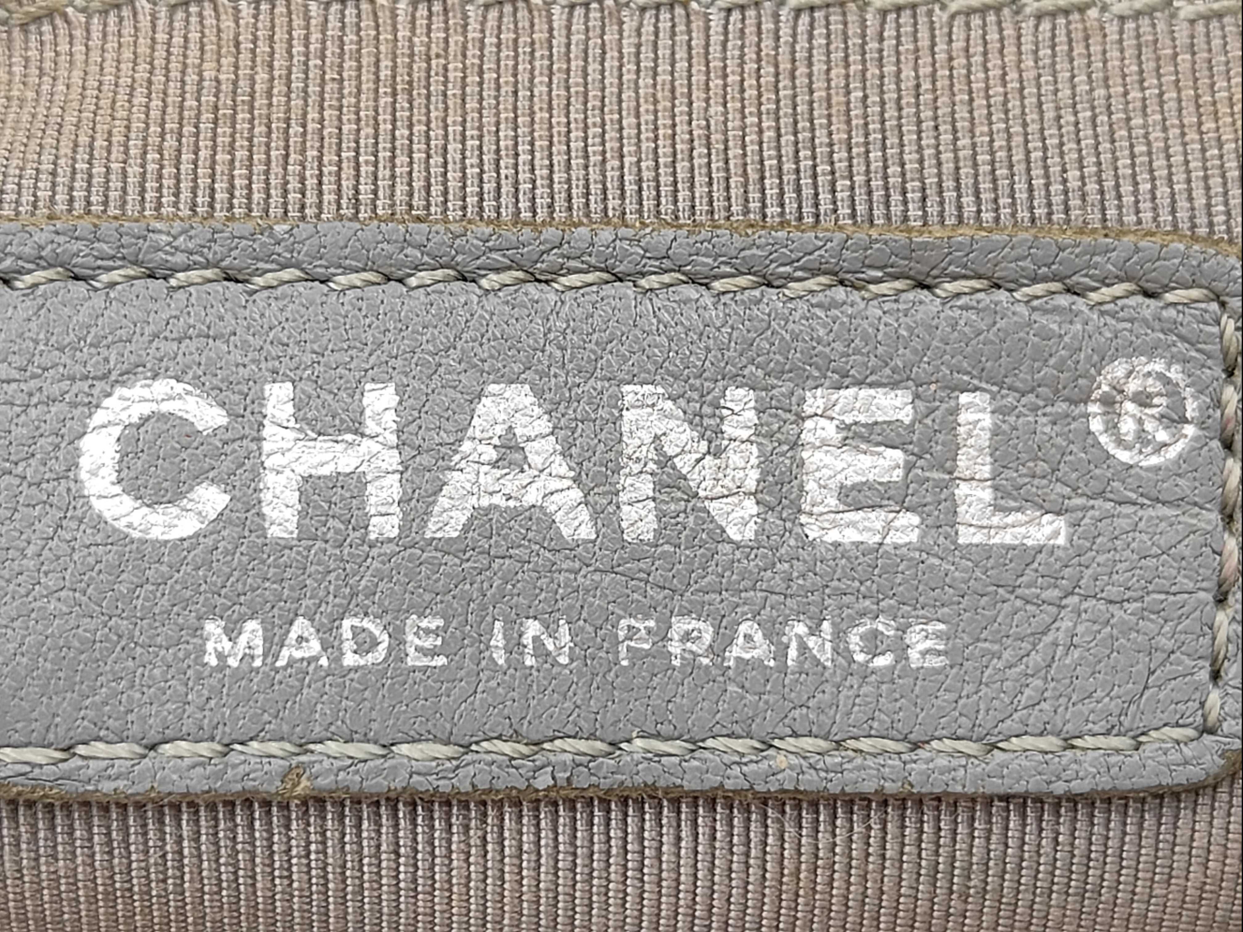 Boy Chanel Leather Chain Shoulder Bag, Metallic Silver — view 15