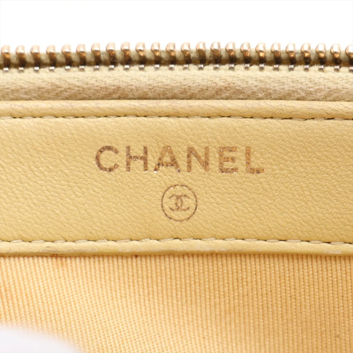 Matelassé Lambskin Chain Shoulder Bag, Yellow, Gold Hardware, 25351407, Serial Number 25 — view 9