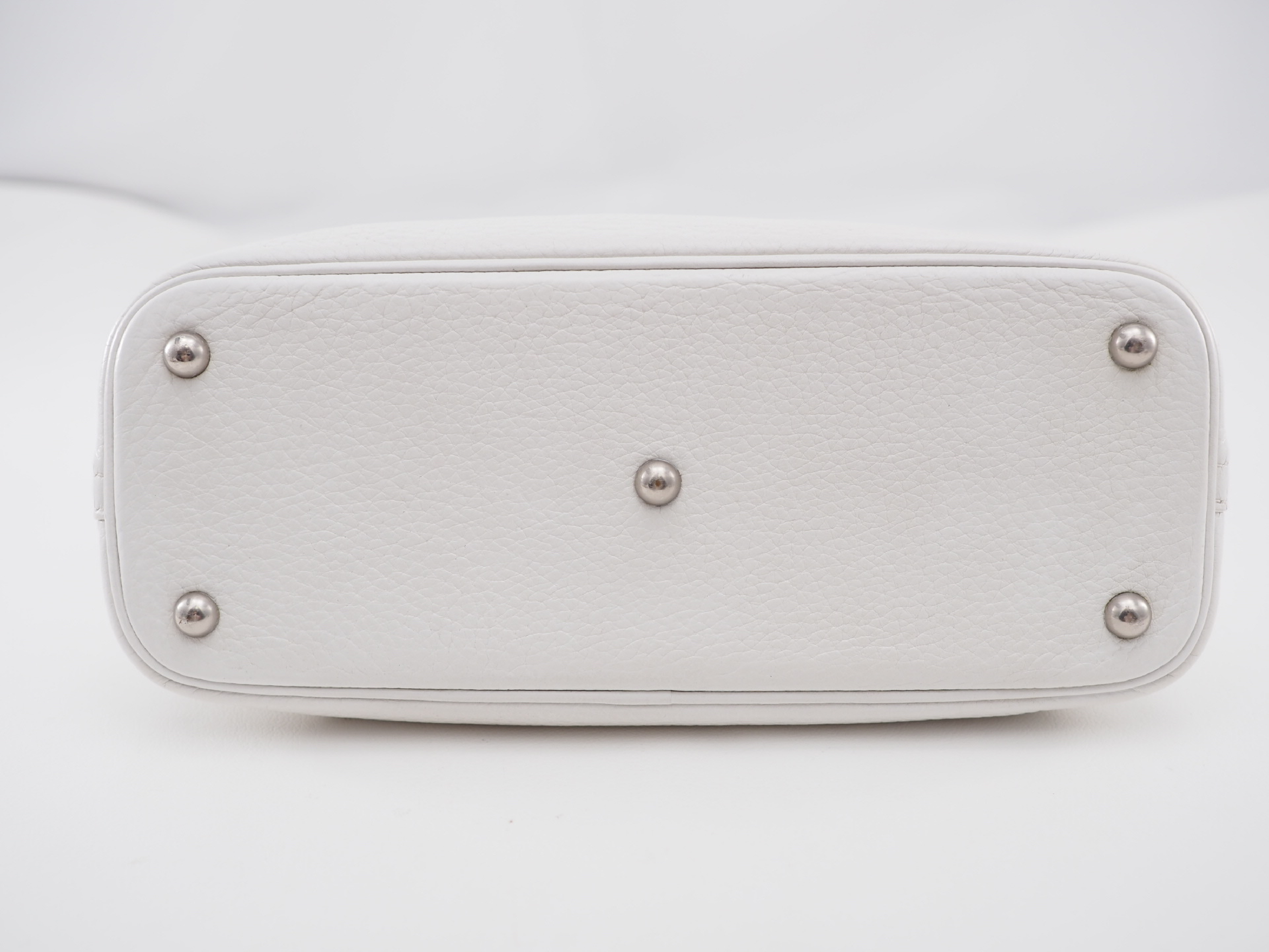 Bolide 31 White Handbag with Silver Hardware — view 3