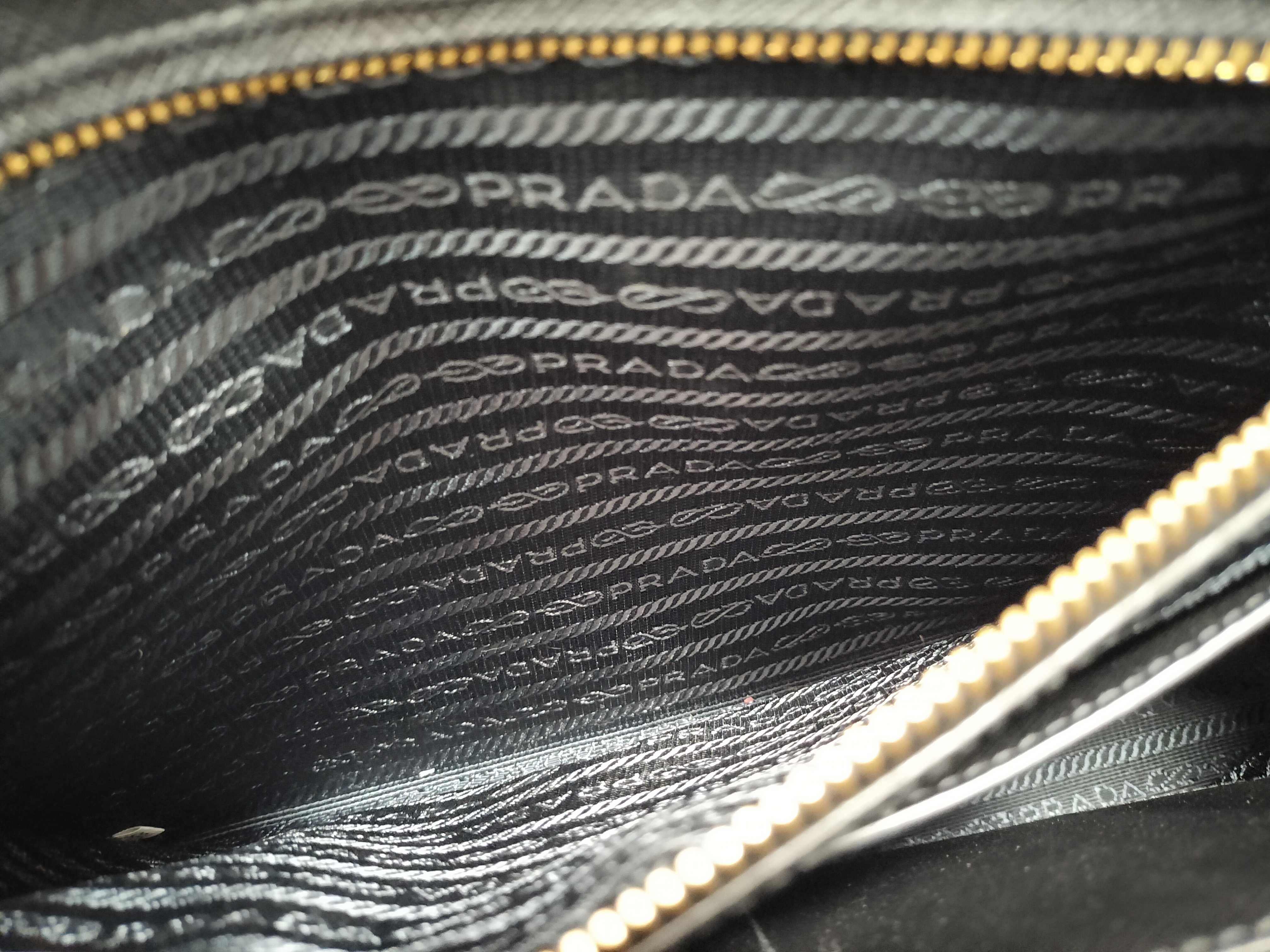 Saffiano Lux Galleria Leather 2-Way Handbag, Black, 1BA274 (Handbag) — view 11