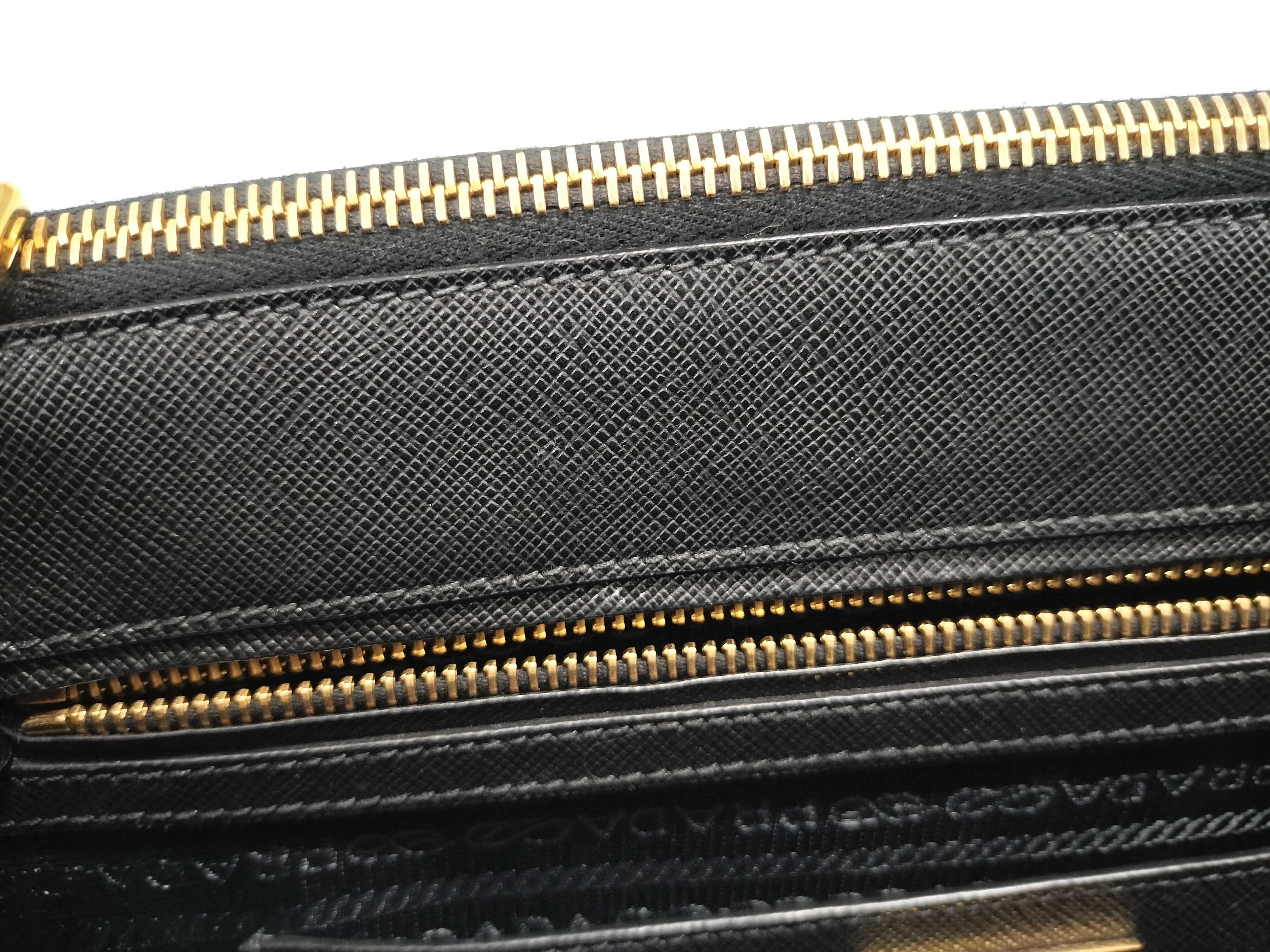Saffiano Lux Galleria Leather 2-Way Handbag, Black, 1BA274 (Handbag) — view 13
