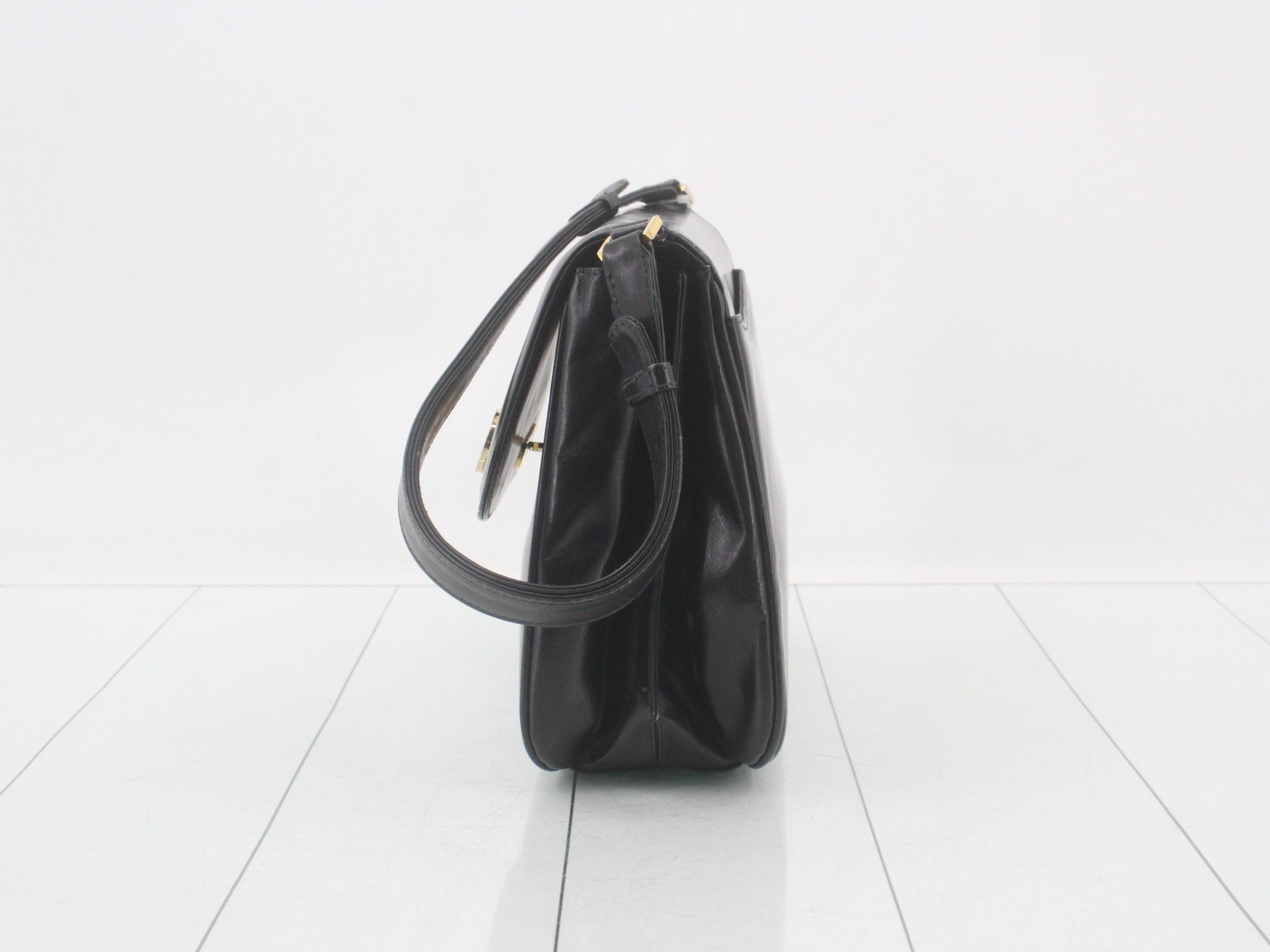leather semi-shoulder bag — view 3