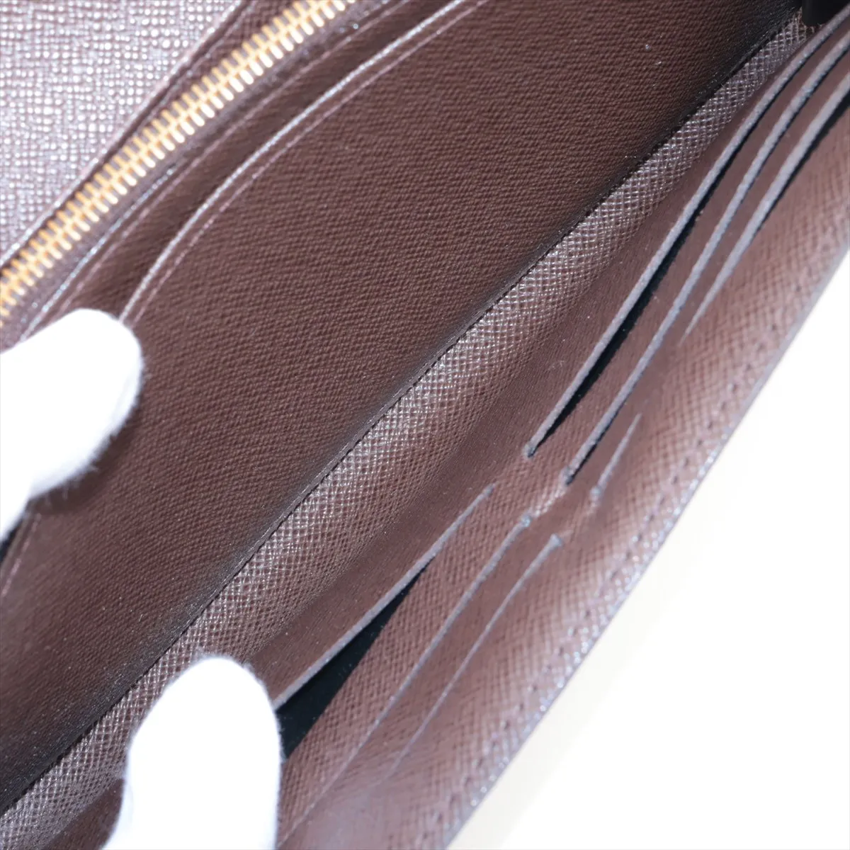 Damier Portefeuille Sarah N63209 CT3174 Brown Long Wallet — view 7