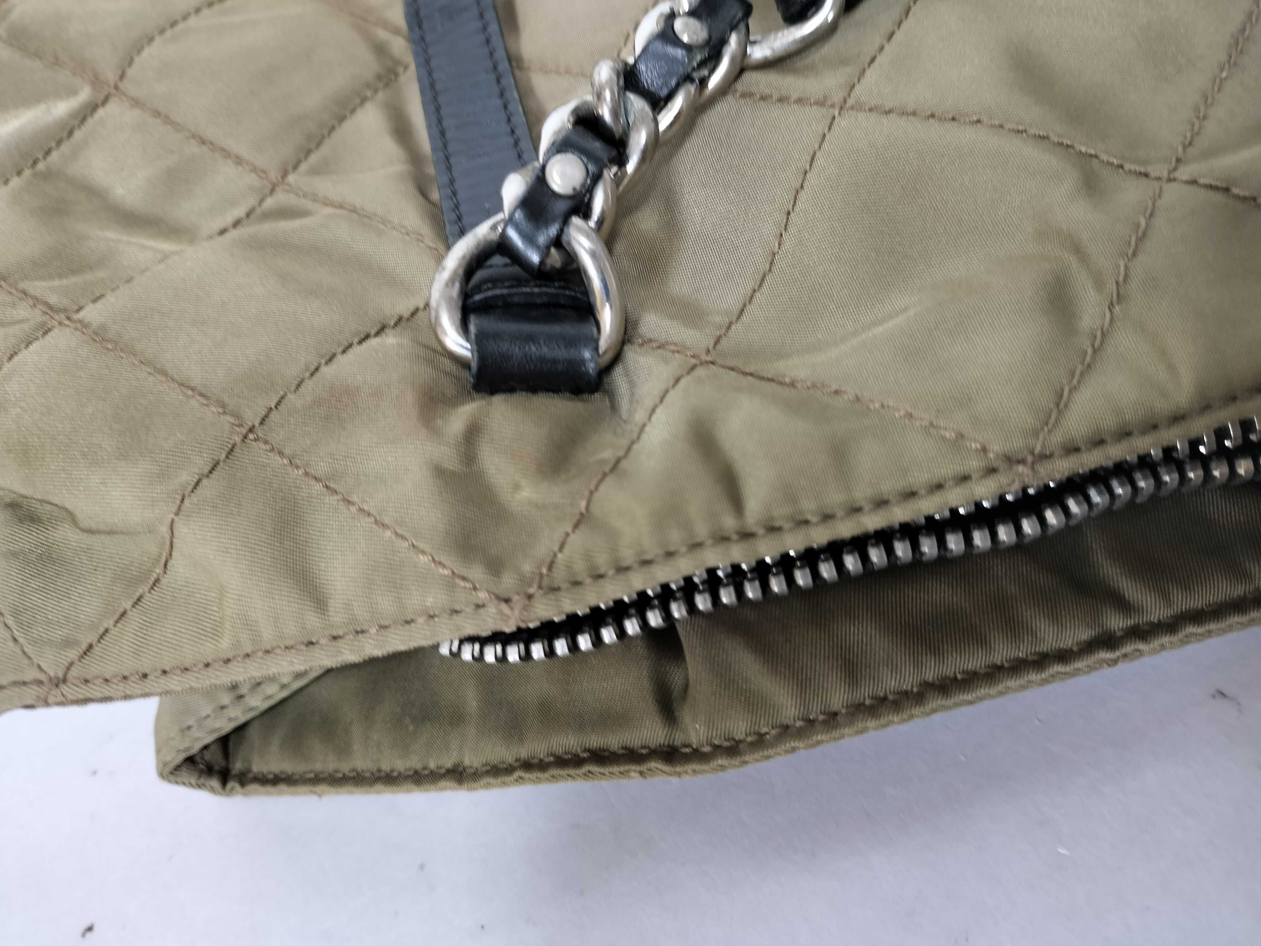 Nylon Prada Quilted Chain Shoulder Bag — view 13