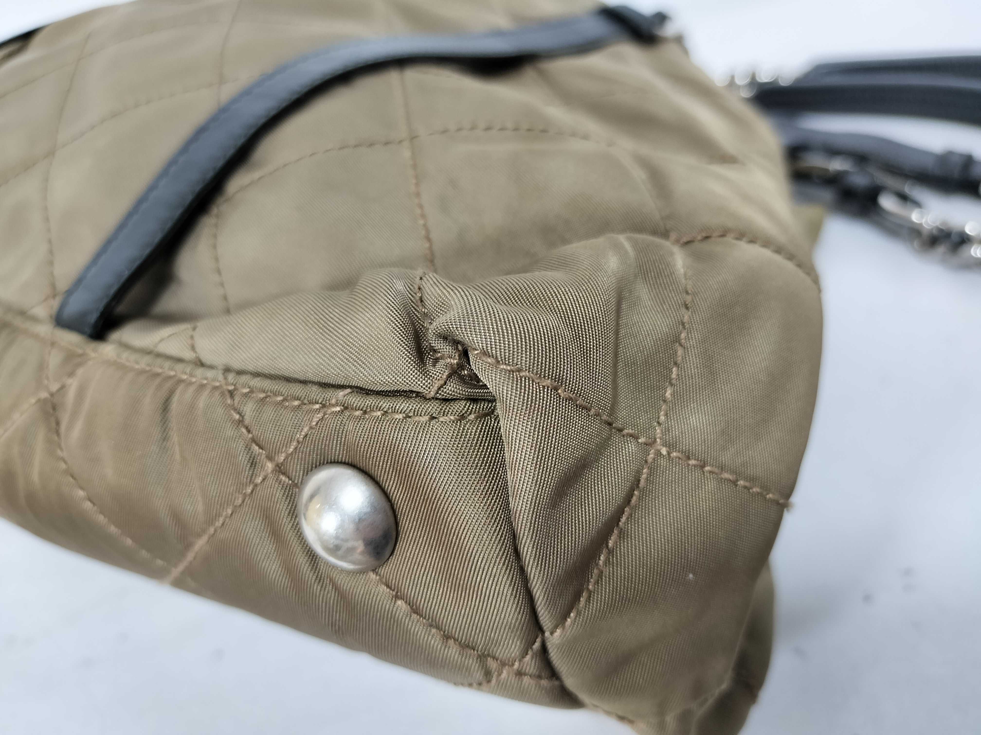 Nylon Prada Quilted Chain Shoulder Bag — view 6