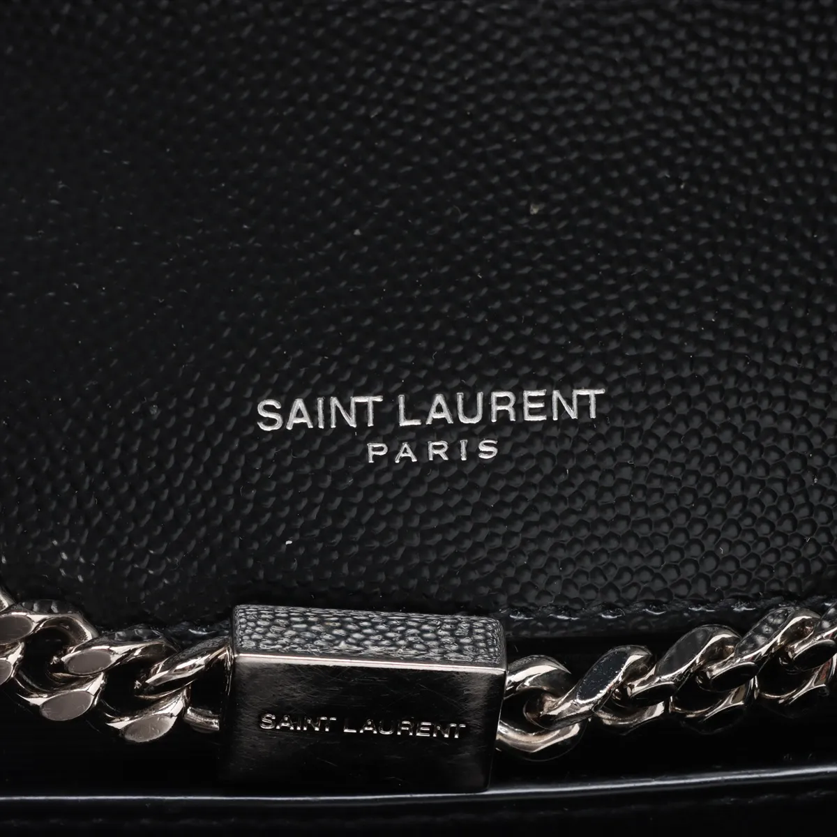 Classic Kate Leather Chain Shoulder Bag Black 364021 — view 7