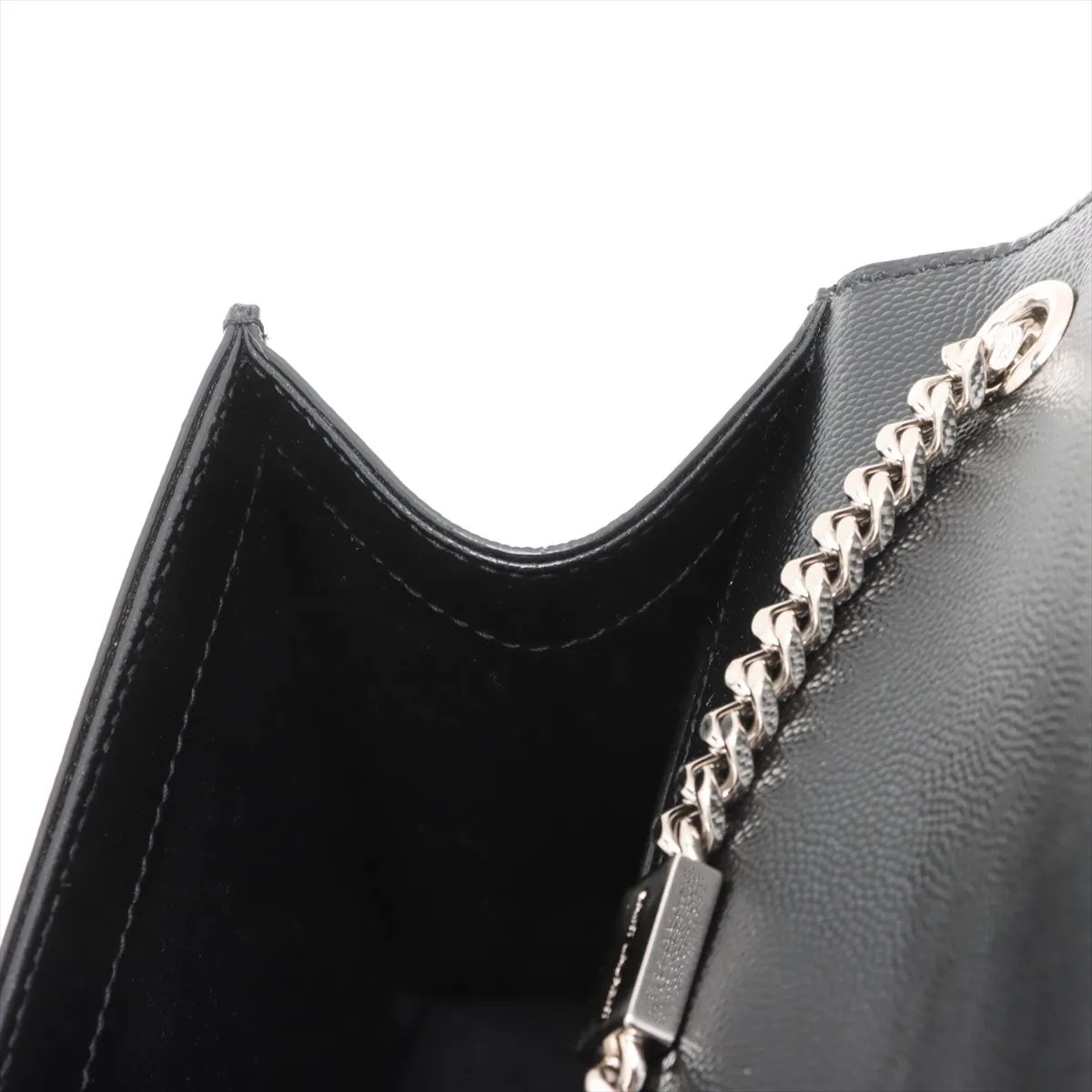 Classic Kate Leather Chain Shoulder Bag Black 364021 — view 10