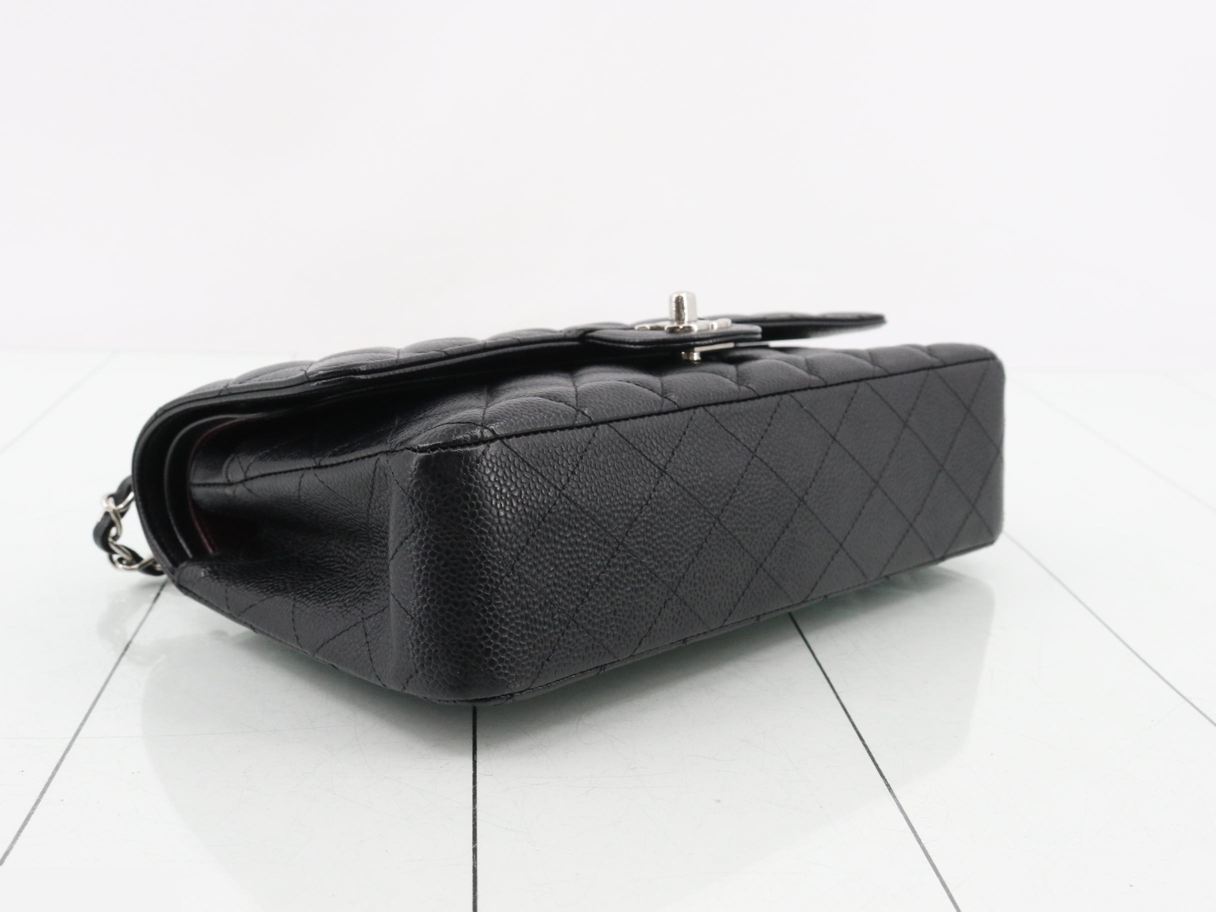 Matelassé 25 Caviar Double Flap Double Chain Shoulder Bag — view 5