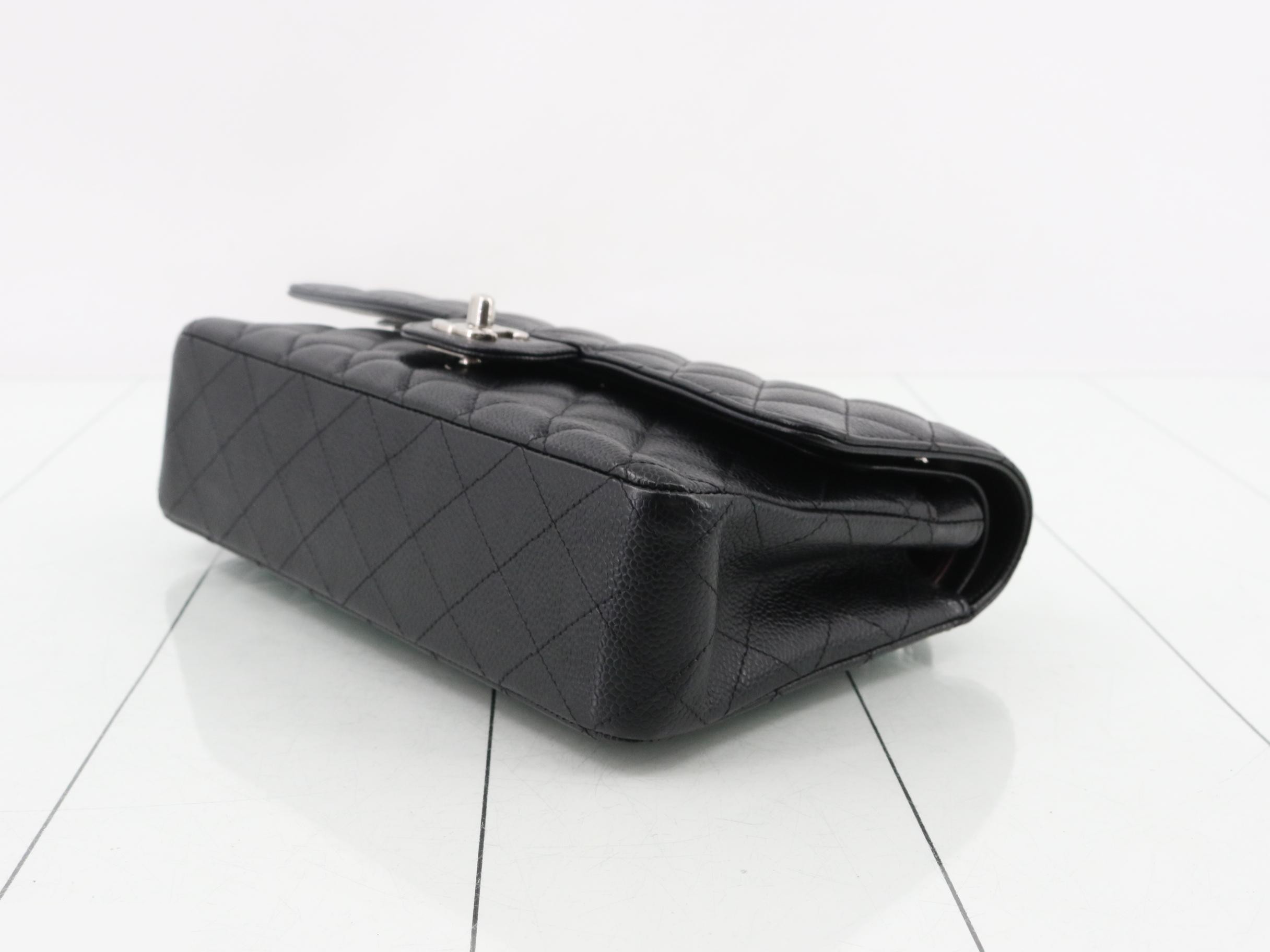 Matelassé 25 Caviar Double Flap Double Chain Shoulder Bag — view 6
