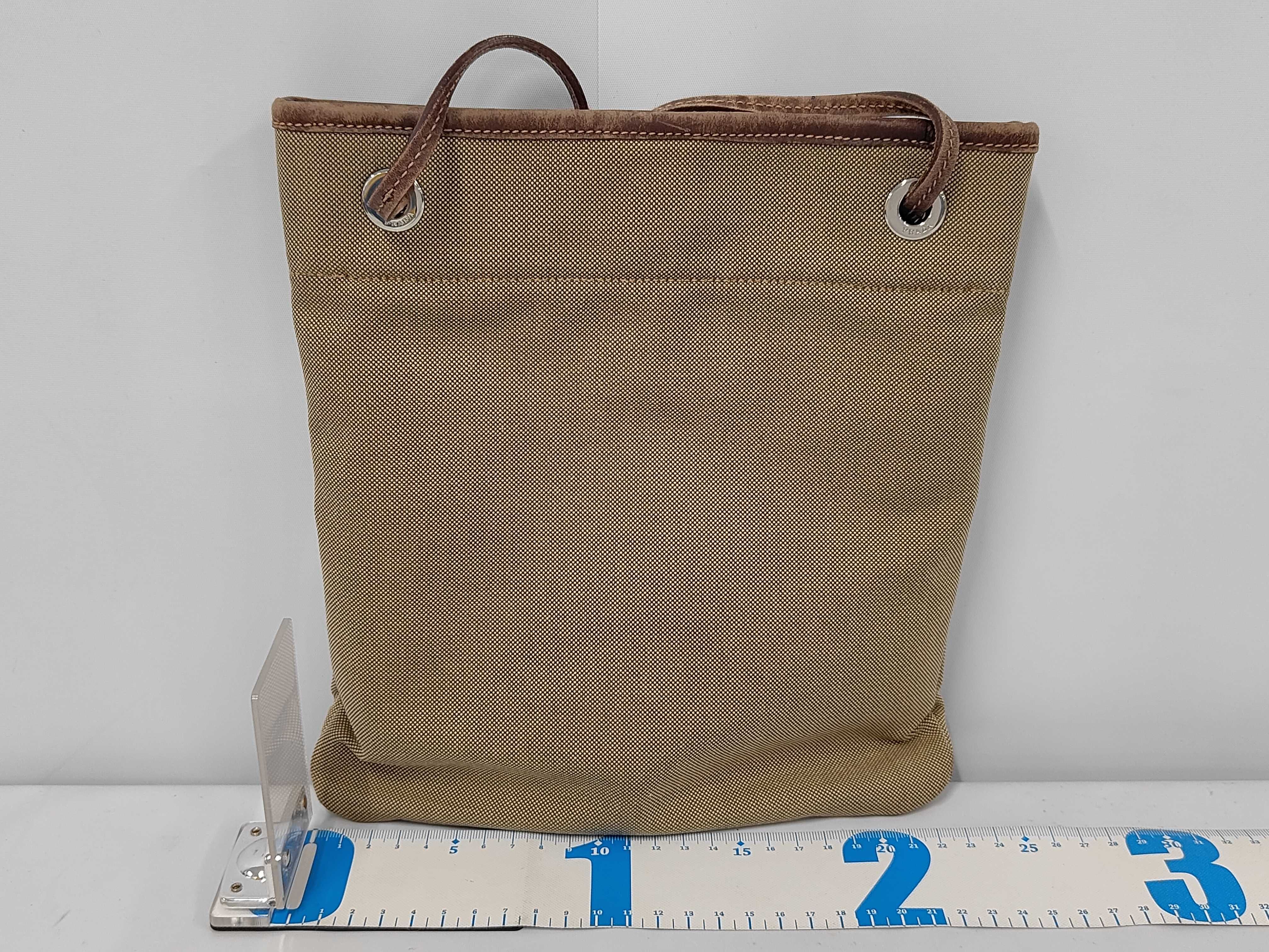 Logo Jacquard Brown Shoulder Bag — view 2