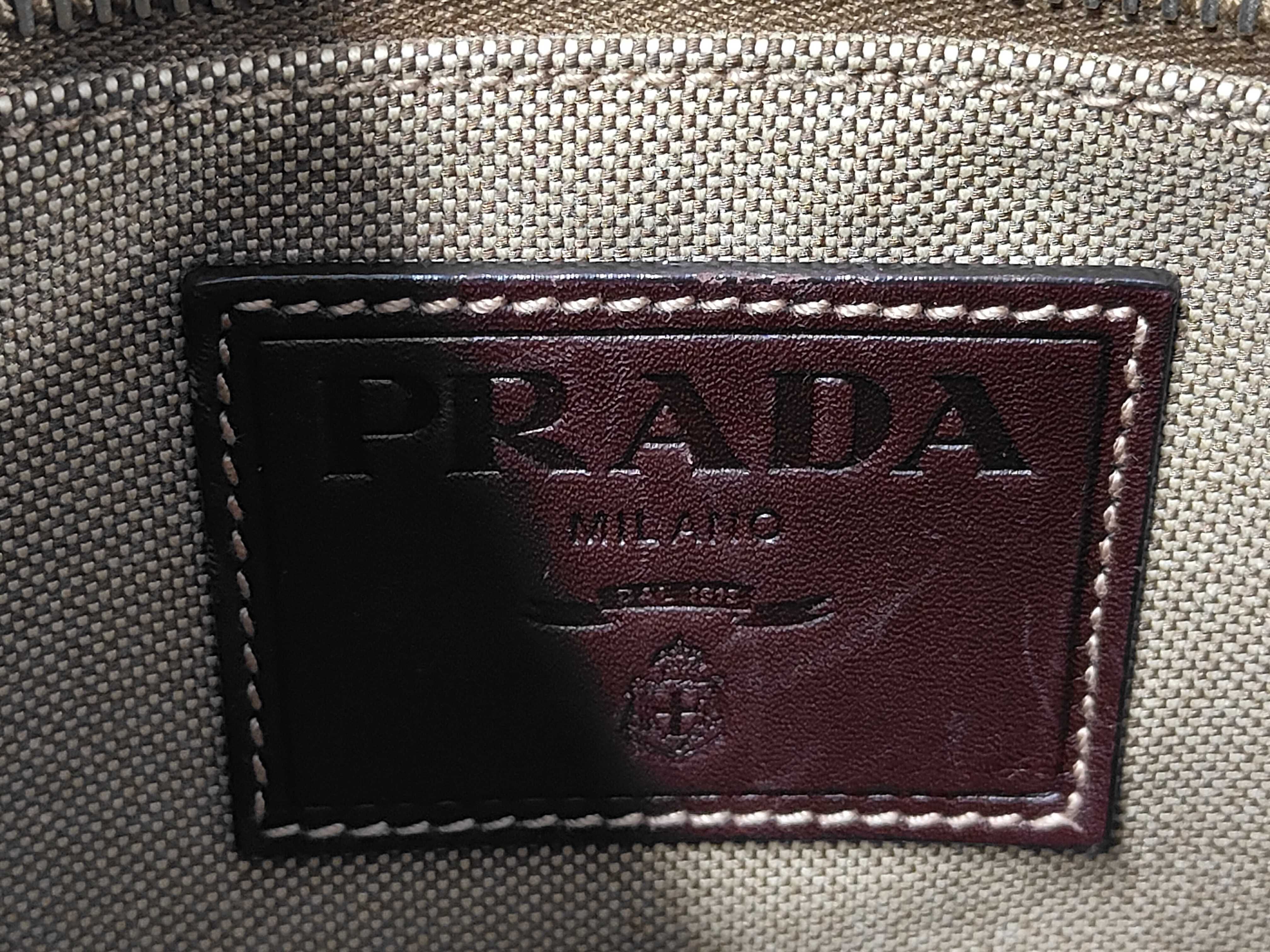 Logo Jacquard Brown Shoulder Bag — view 9