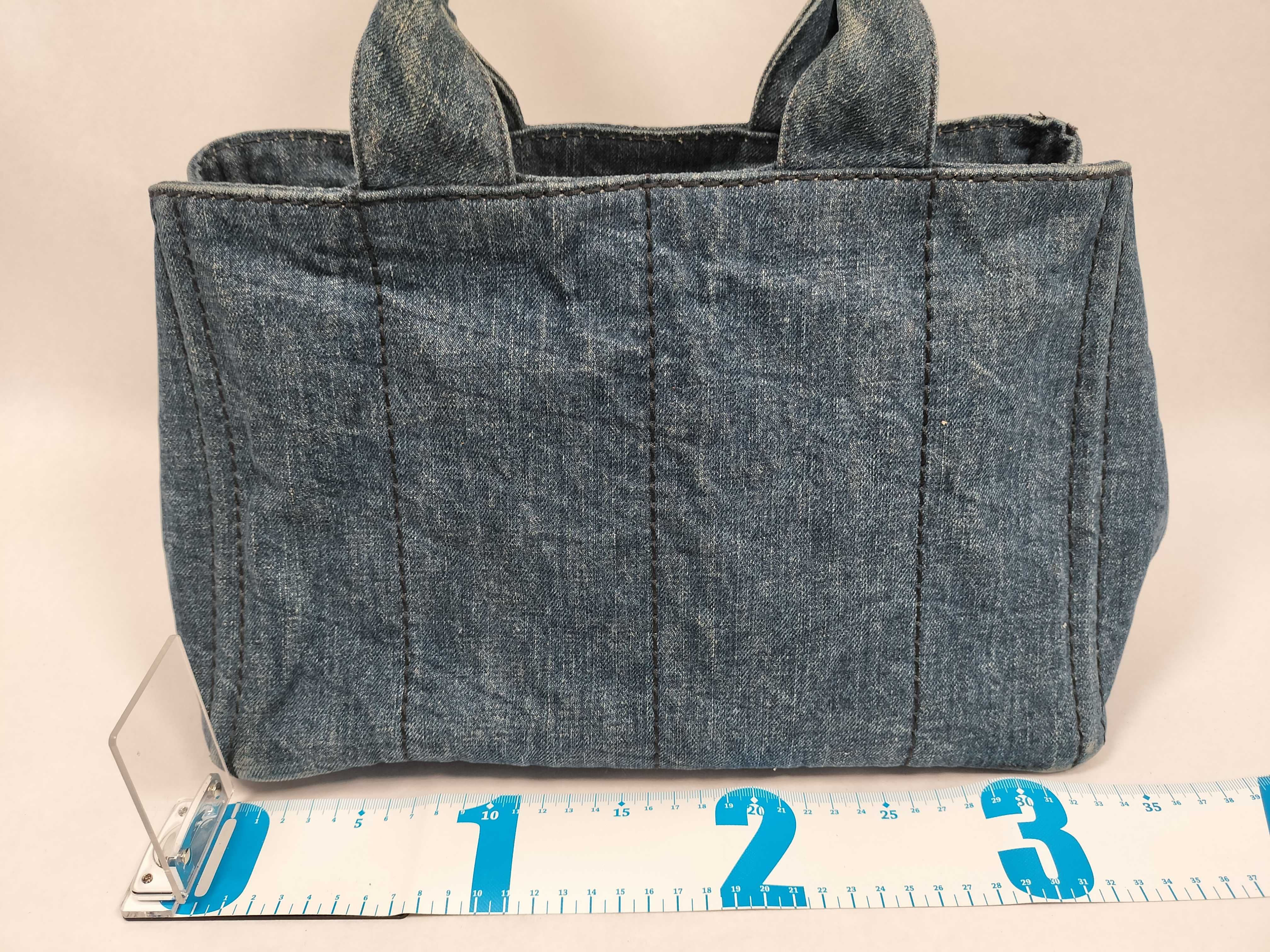 Canapa Canvas Handbag, Blue Tote Bag — view 2