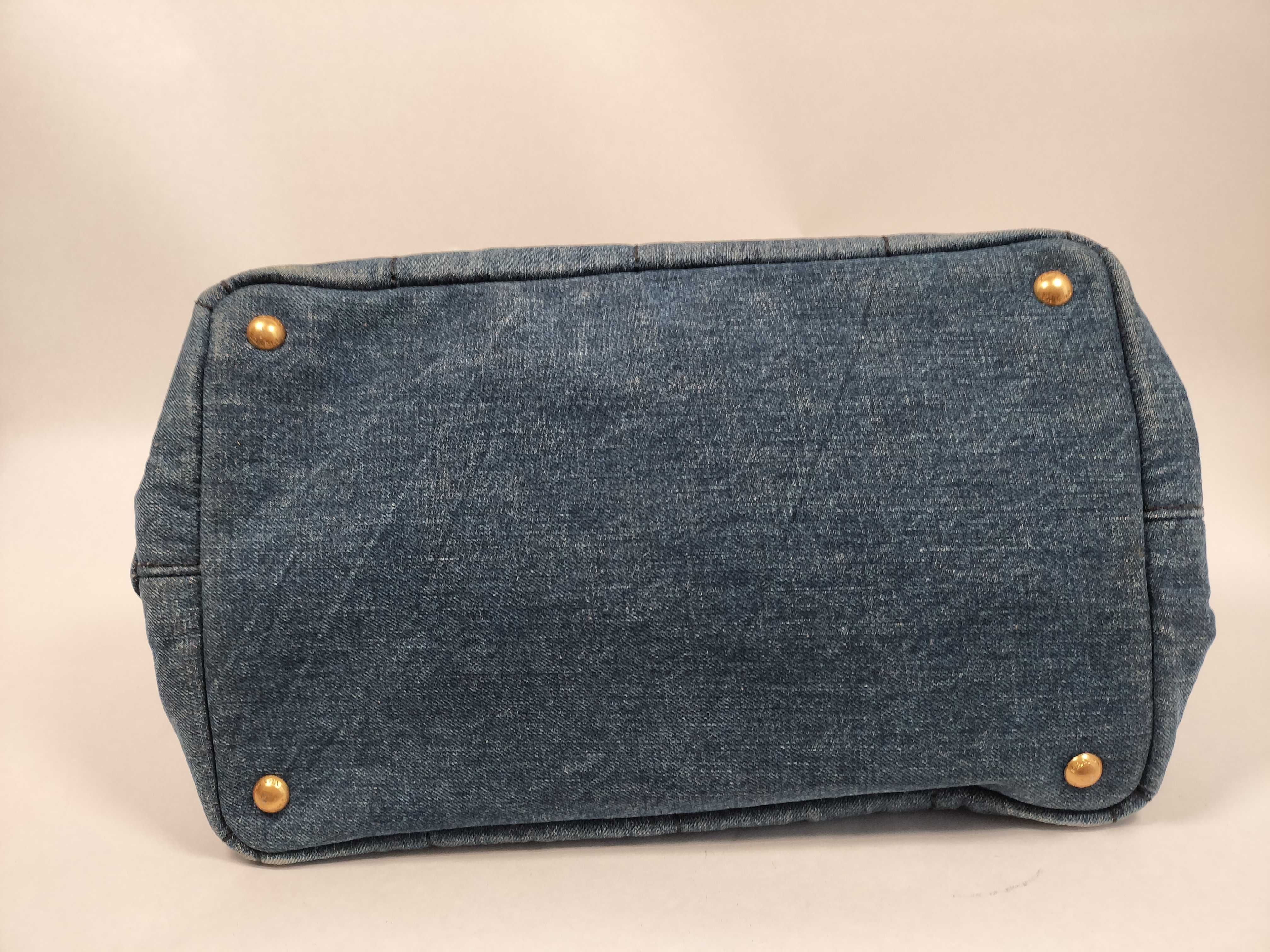 Canapa Canvas Handbag, Blue Tote Bag — view 7
