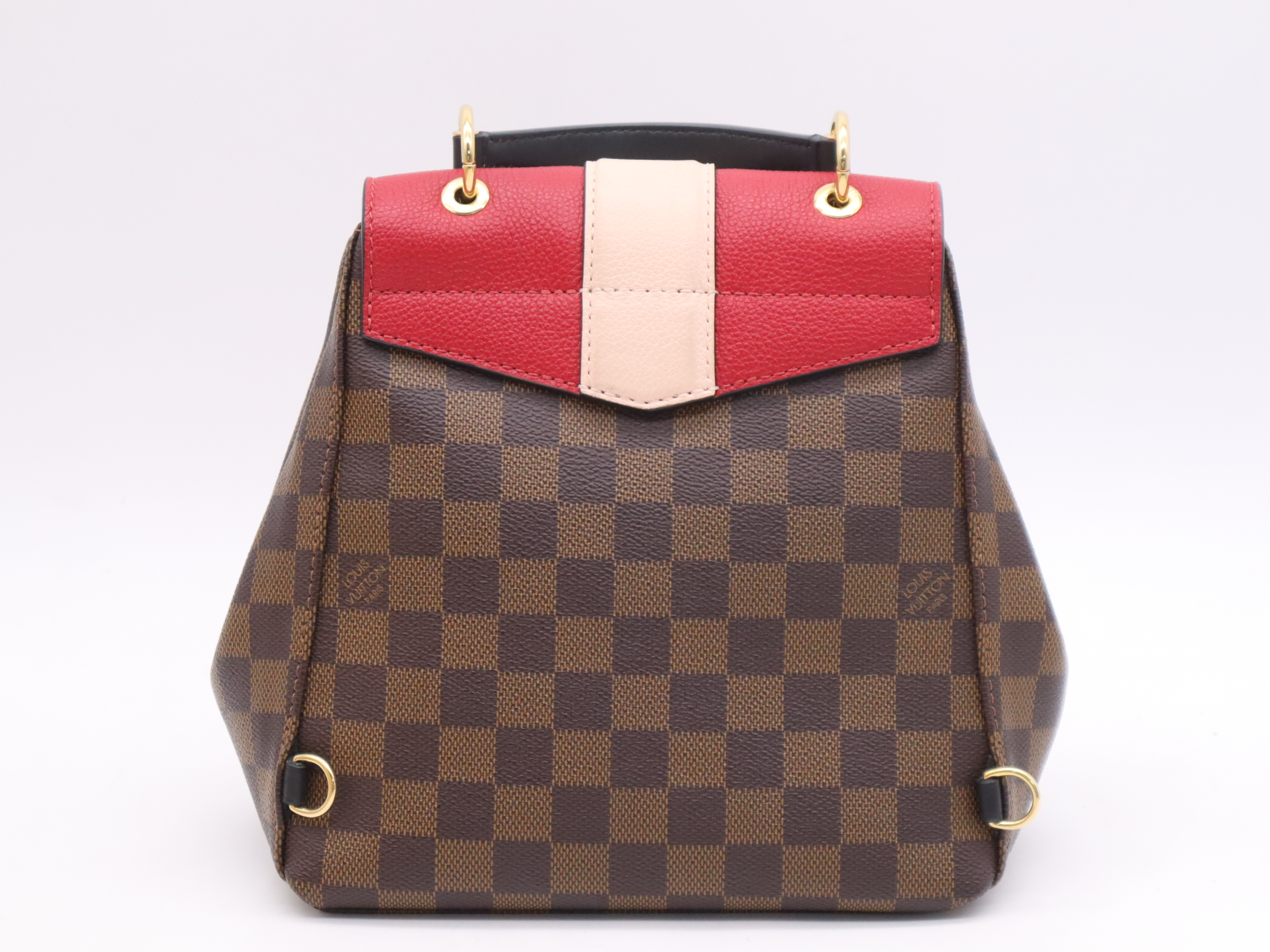 N40104 Damier Crampton Backpack Cerise, with 2 shoulder straps, box, and dust bag. RFID detected. Handbag. — view 2