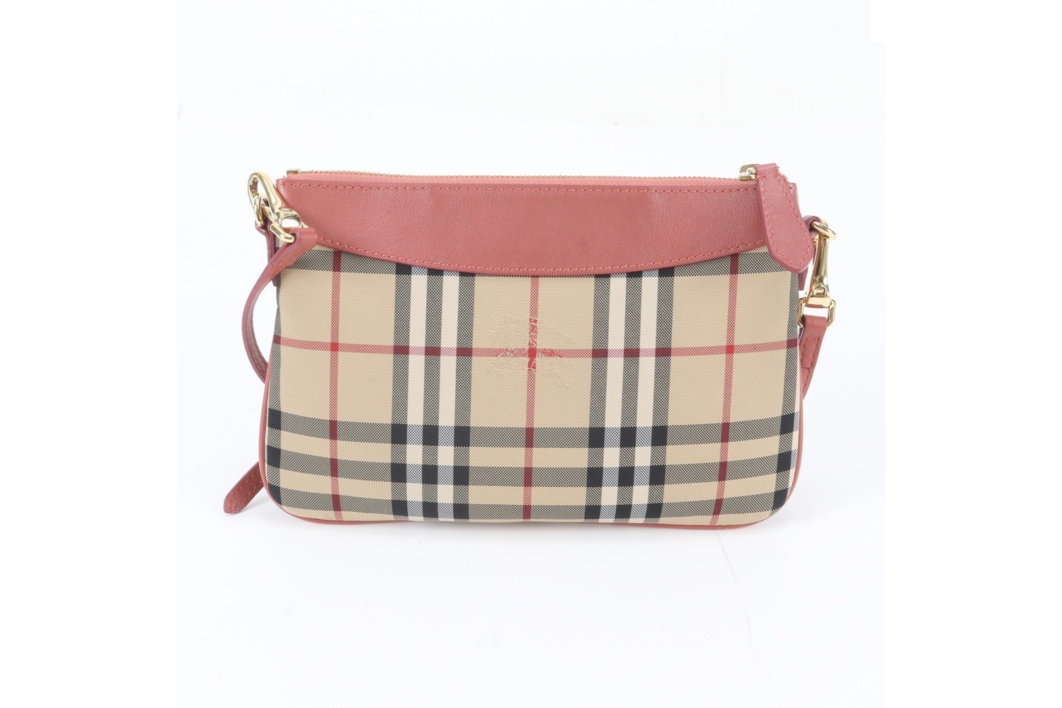 Nova Check Shadow Horse Leather Nylon Shoulder Bag — view 3