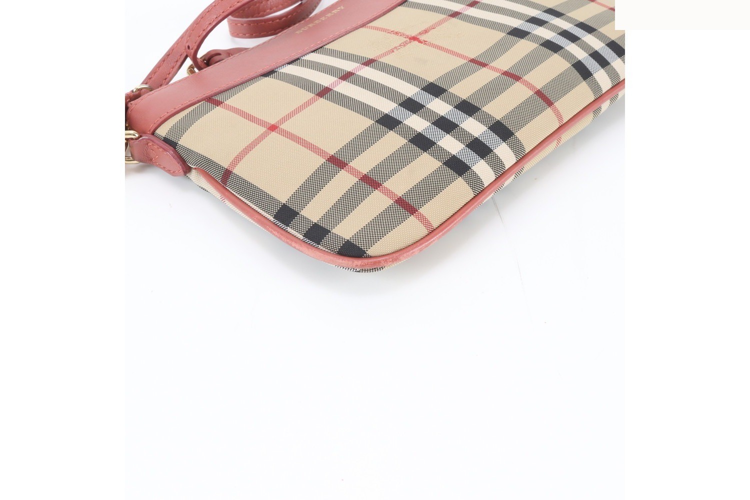 Nova Check Shadow Horse Leather Nylon Shoulder Bag — view 4