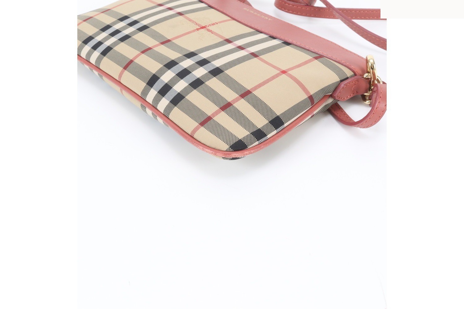Nova Check Shadow Horse Leather Nylon Shoulder Bag — view 5