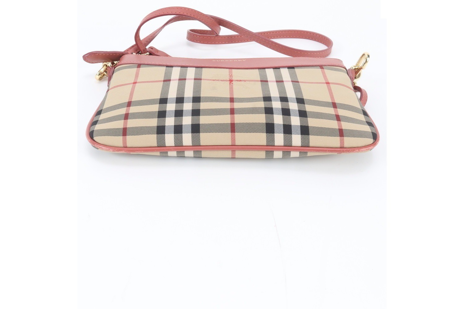 Nova Check Shadow Horse Leather Nylon Shoulder Bag — view 6