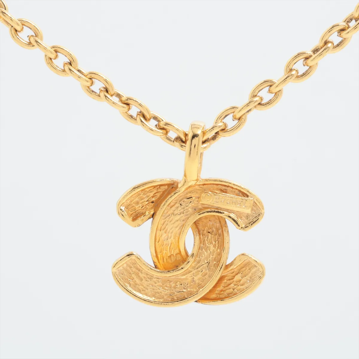 Coco Mark Matelassé Necklace, GP Gold. Shows — view 2