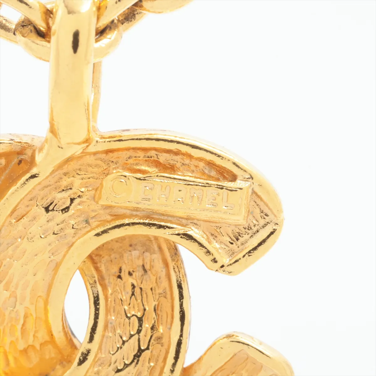 Coco Mark Matelassé Necklace, GP Gold. Shows — view 4
