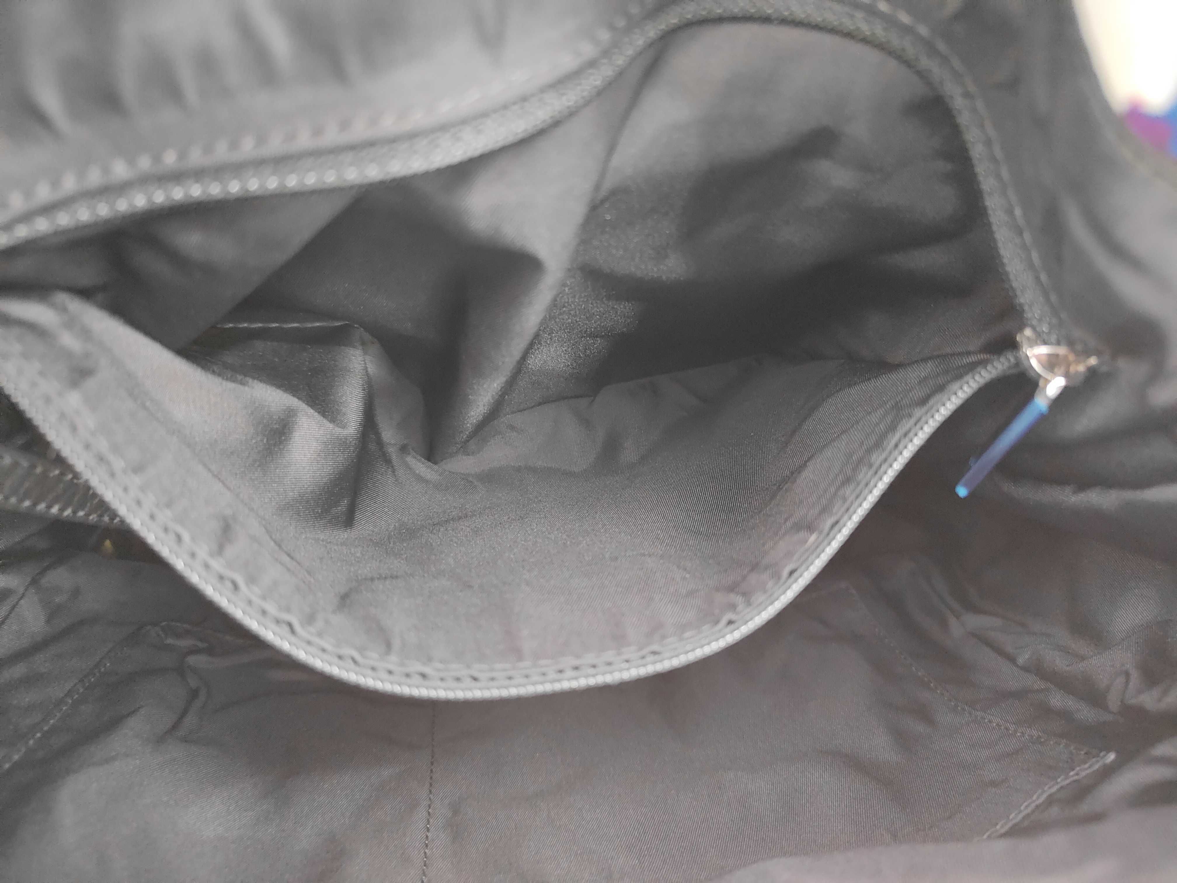 Airline Backpack, Nylon x Canvas, White x Multicolor, Silver Hardware, Serial Number 22-series. — view 12