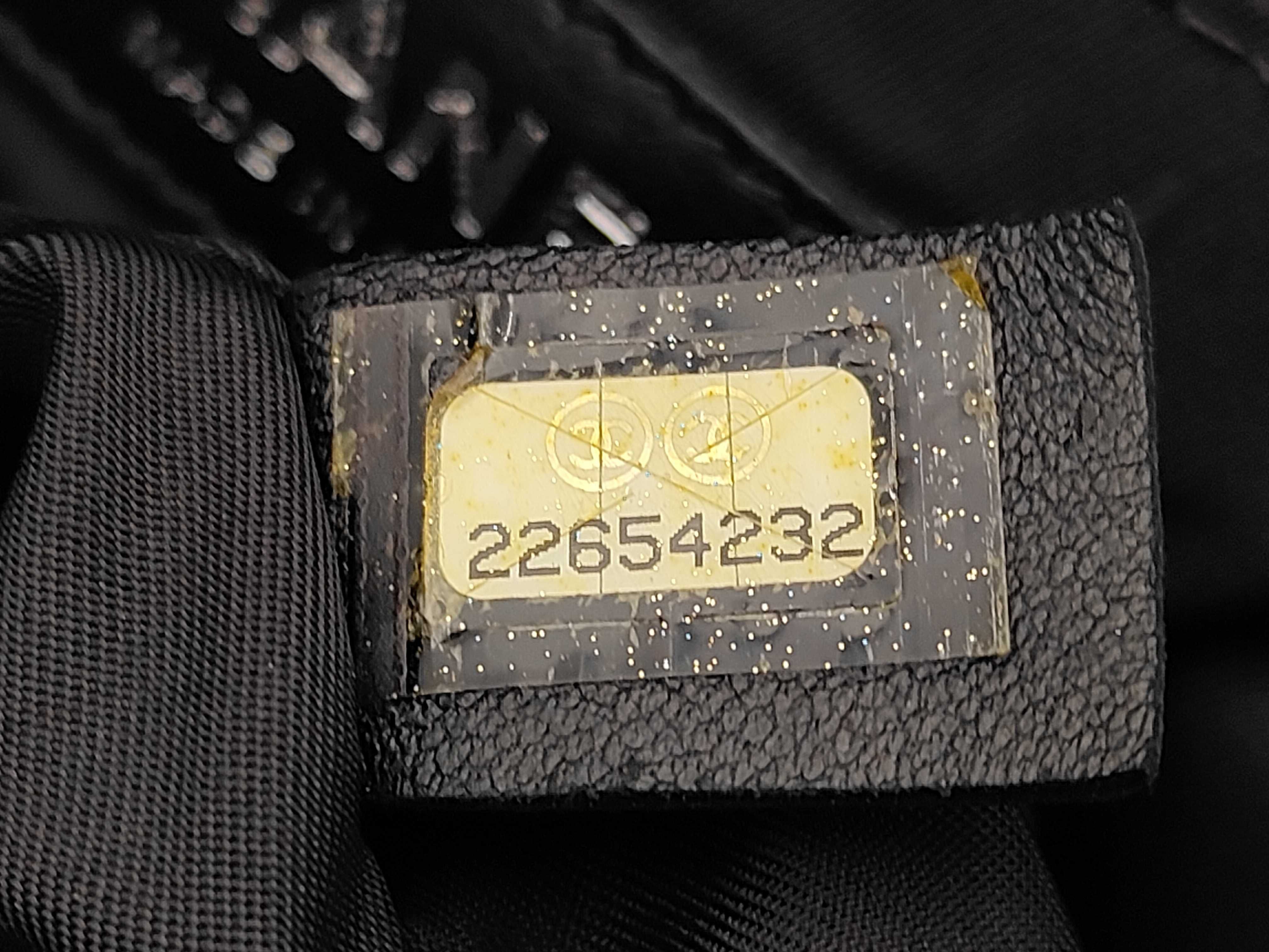 Airline Backpack, Nylon x Canvas, White x Multicolor, Silver Hardware, Serial Number 22-series. — view 15