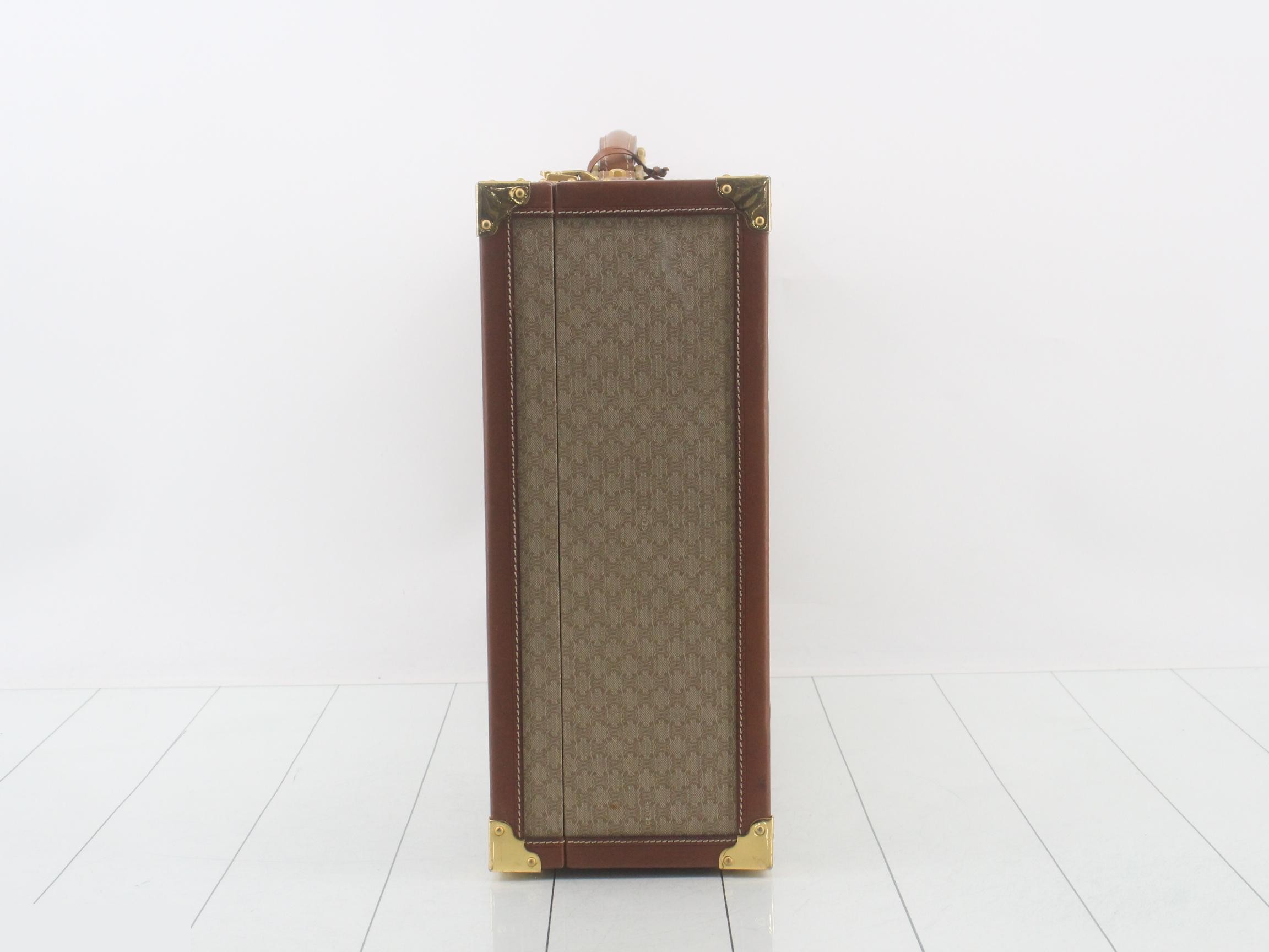 Vintage Macadam Pattern Trunk, Beige — view 4