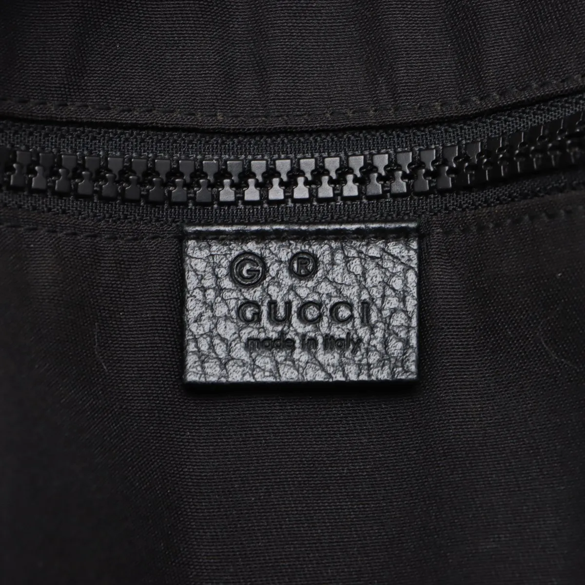 GG Nylon x Leather Backpack/Rucksack Black 449181 Outlet — view 10