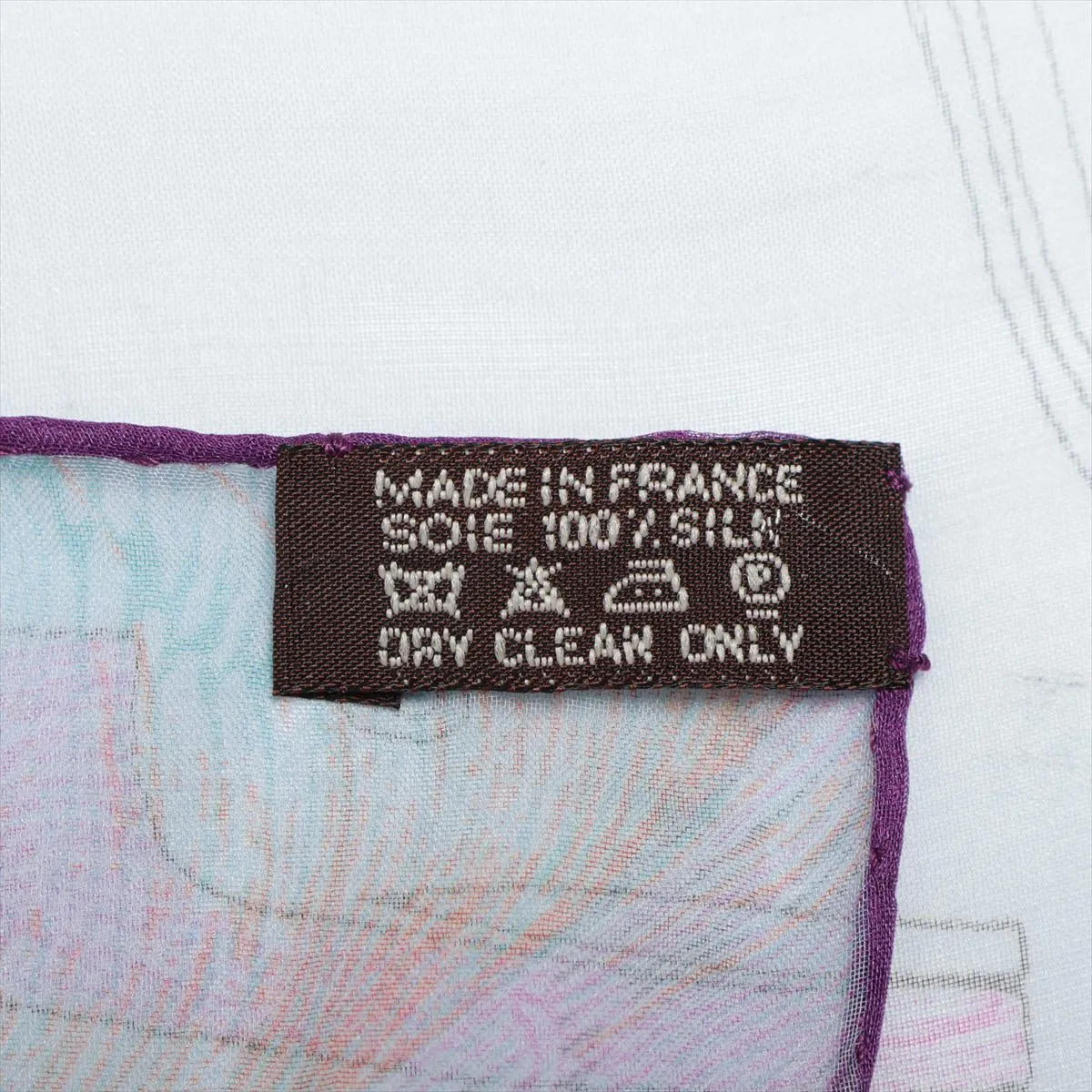 Carre 140 Scarf Silk Light Blue Thread 0 BRIDES de GALA en FINESSE Muslin Sheer — view 6
