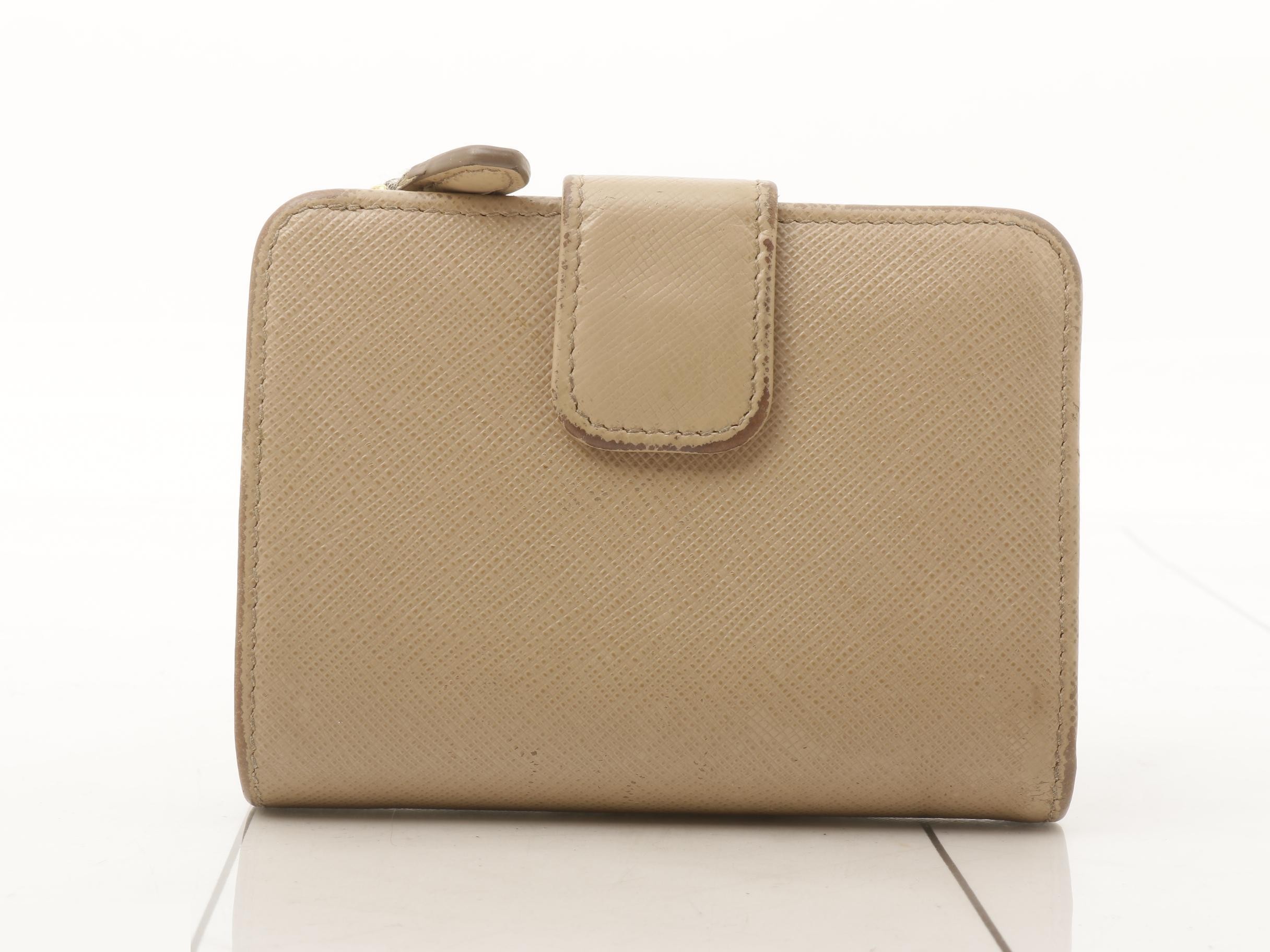 bi-fold wallet, Saffiano leather. — view 2